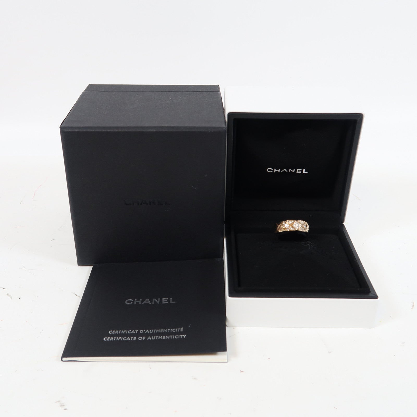 CHANEL 【激減優惠】18K玫瑰金/鑽石Coco Crush Ring戒指US#6.75