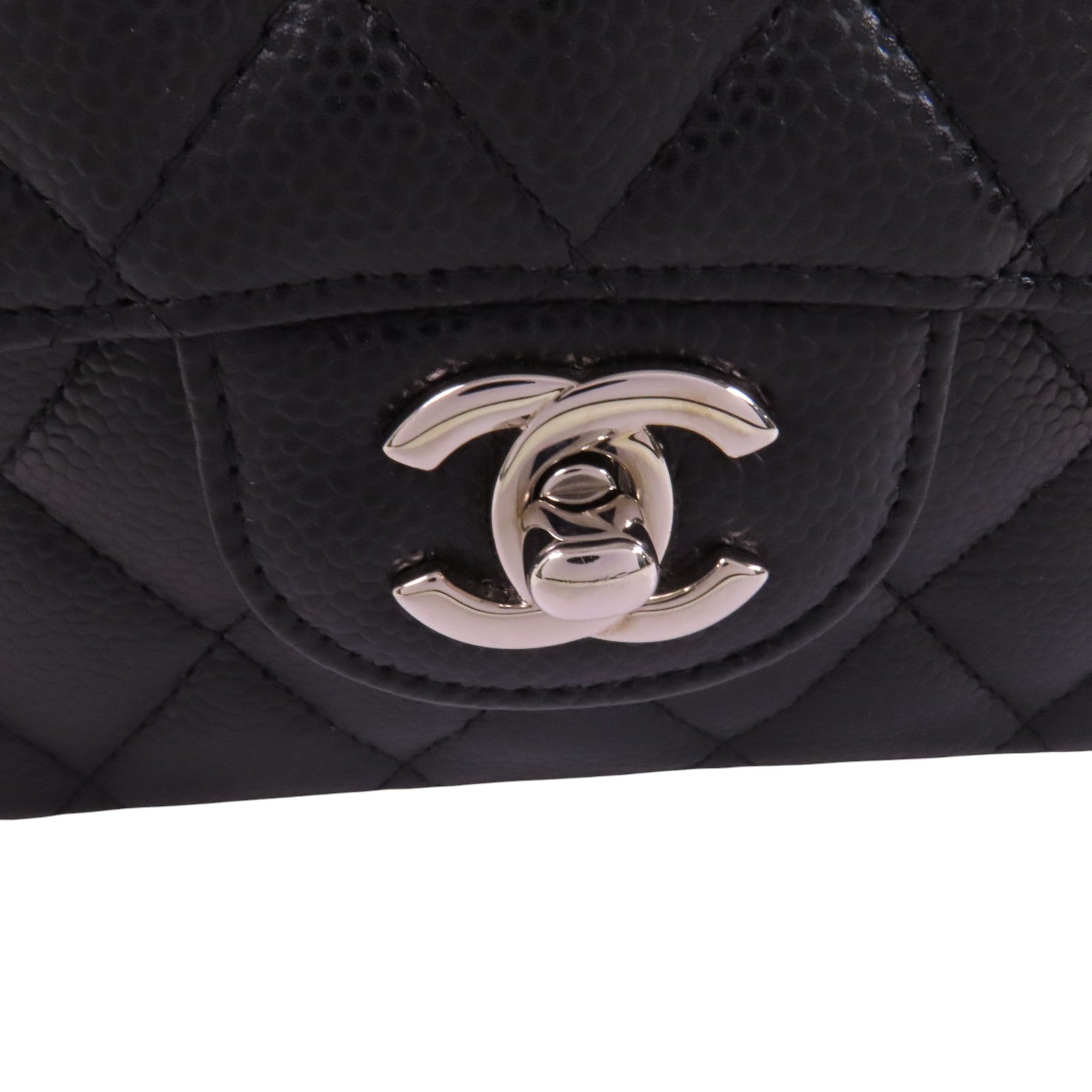CHANEL 牛皮皮革Classic 25銀扣鏈帶肩背袋