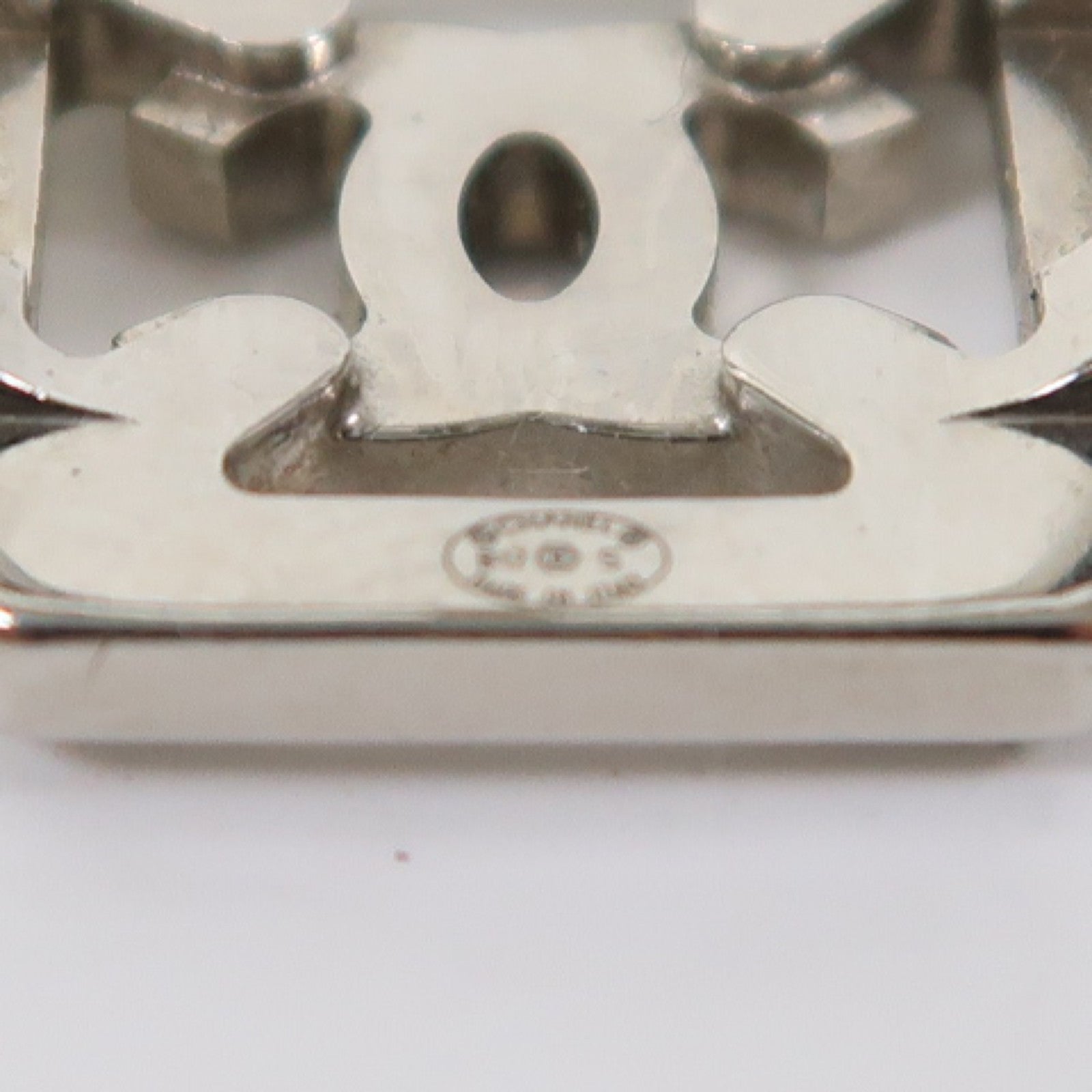 CHANEL 金屬Ring戒指銀色US#5