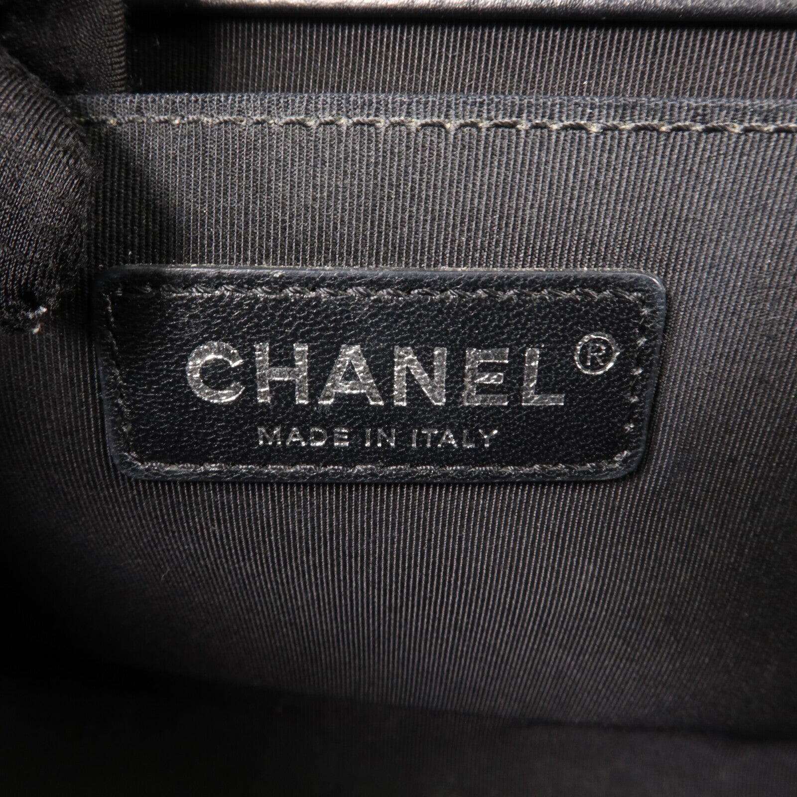 CHANEL 羊皮皮革Boy 25鏈帶肩背袋