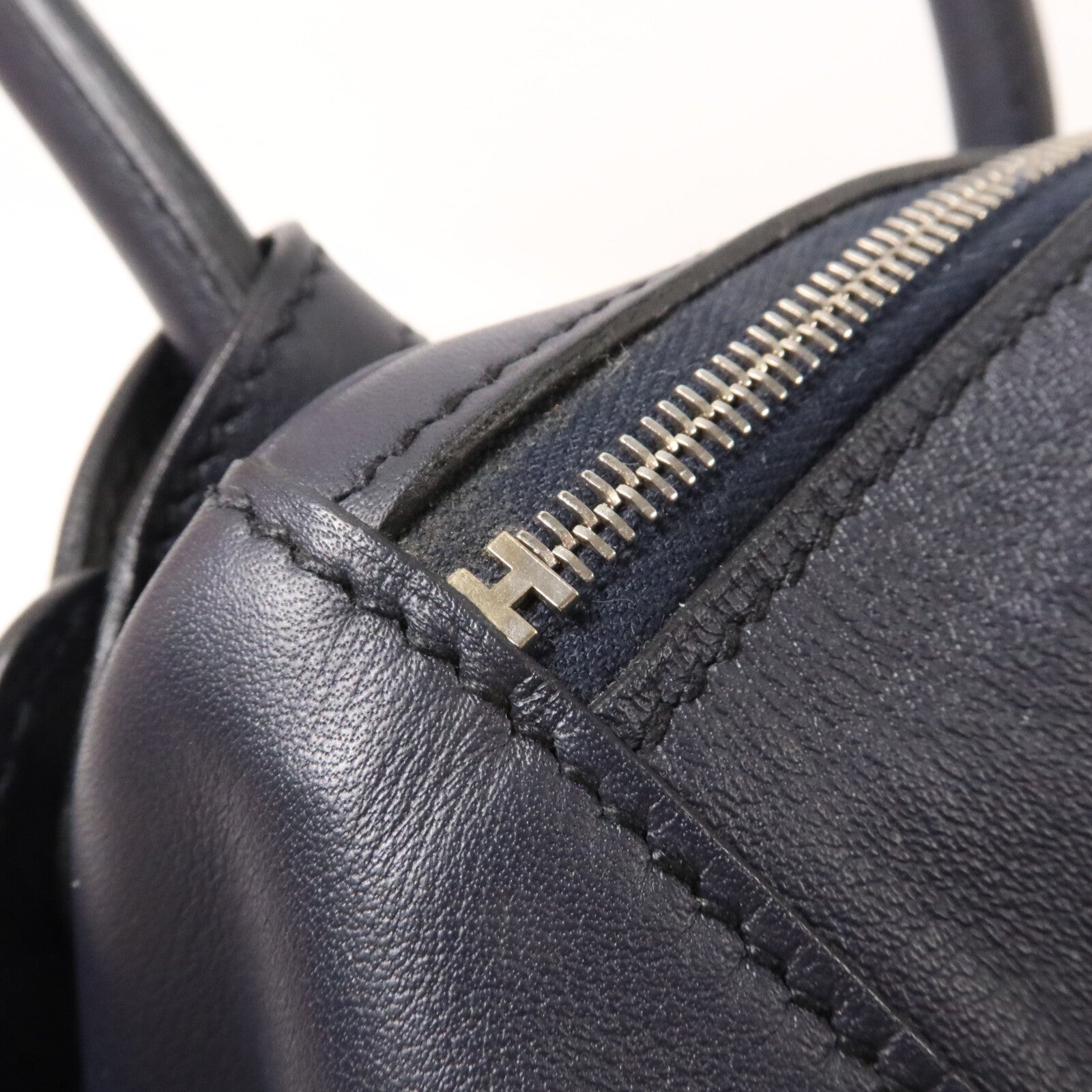 HERMES Swift皮革/Epsom皮革Lindy 26手挽肩背兩用袋Bleu Indigo/Orange Poppy