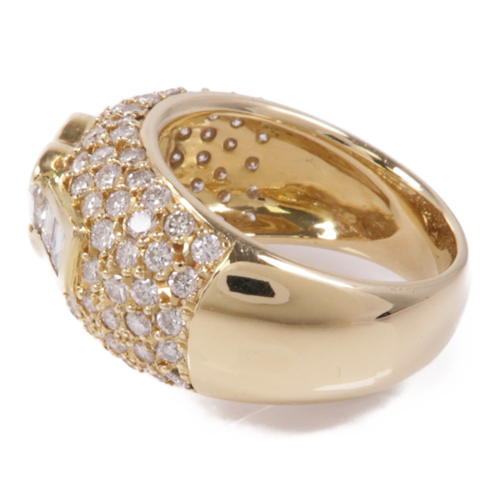 JEWELRY Diamond Ring 18K Yellow Gold US#6.25
