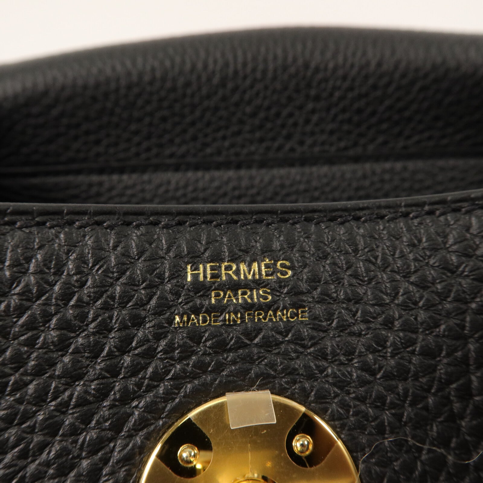HERMES Clemence皮革Lindy 26手挽肩背兩用袋Noir