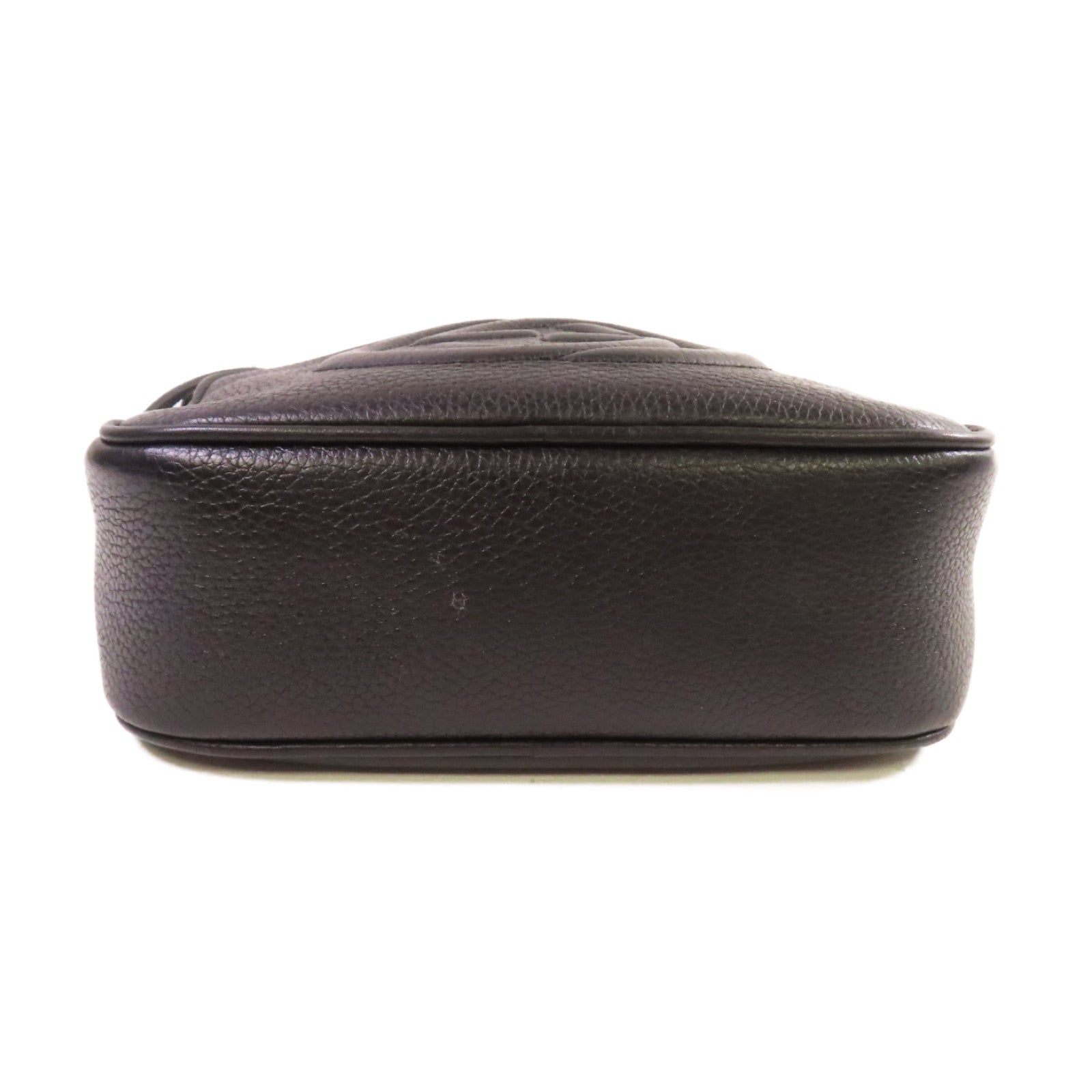GUCCI 牛皮皮革Soho Small Disco Shoulder Bag金扣肩背袋黑色