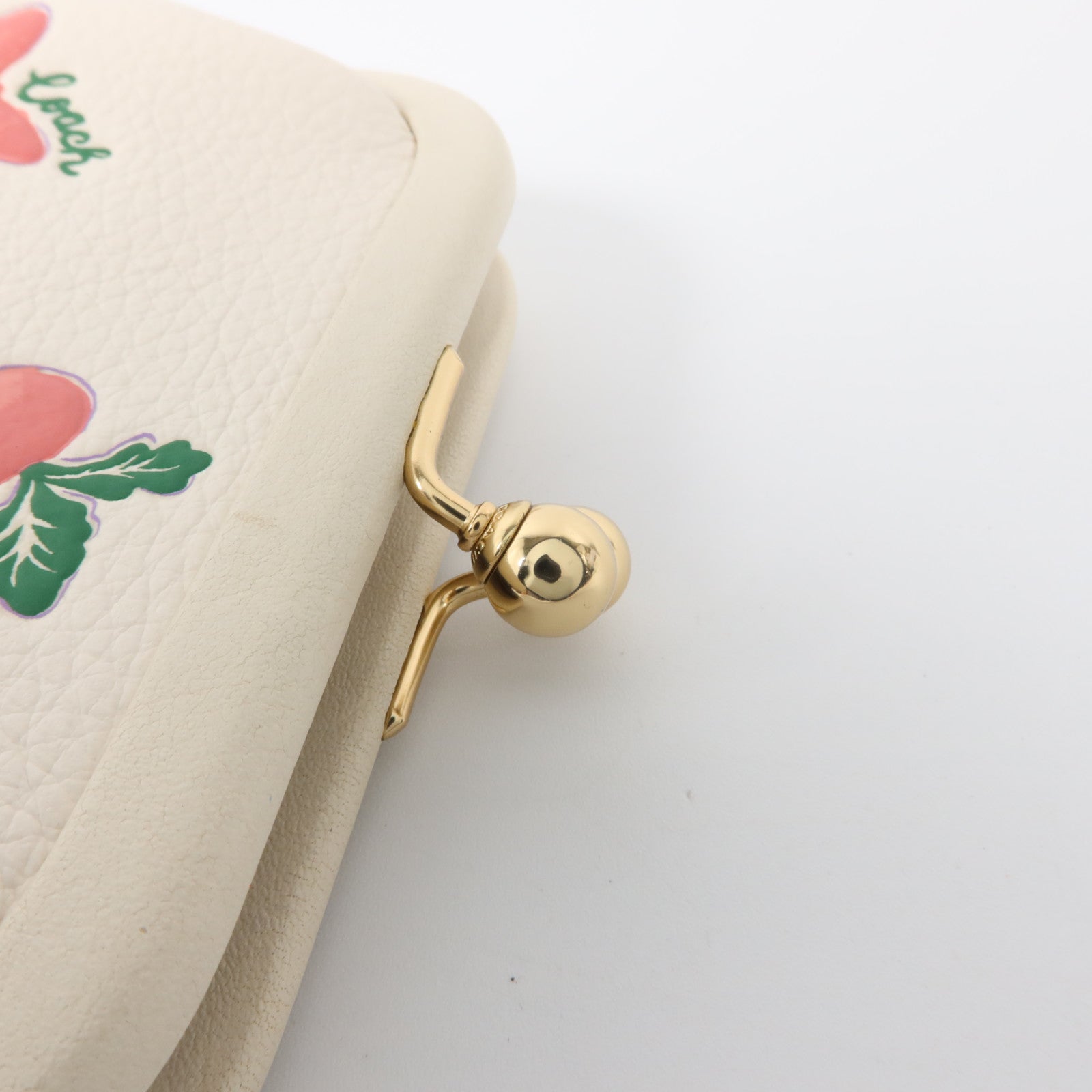 COACH 皮革Nora Kisslock Coin Purse零錢包