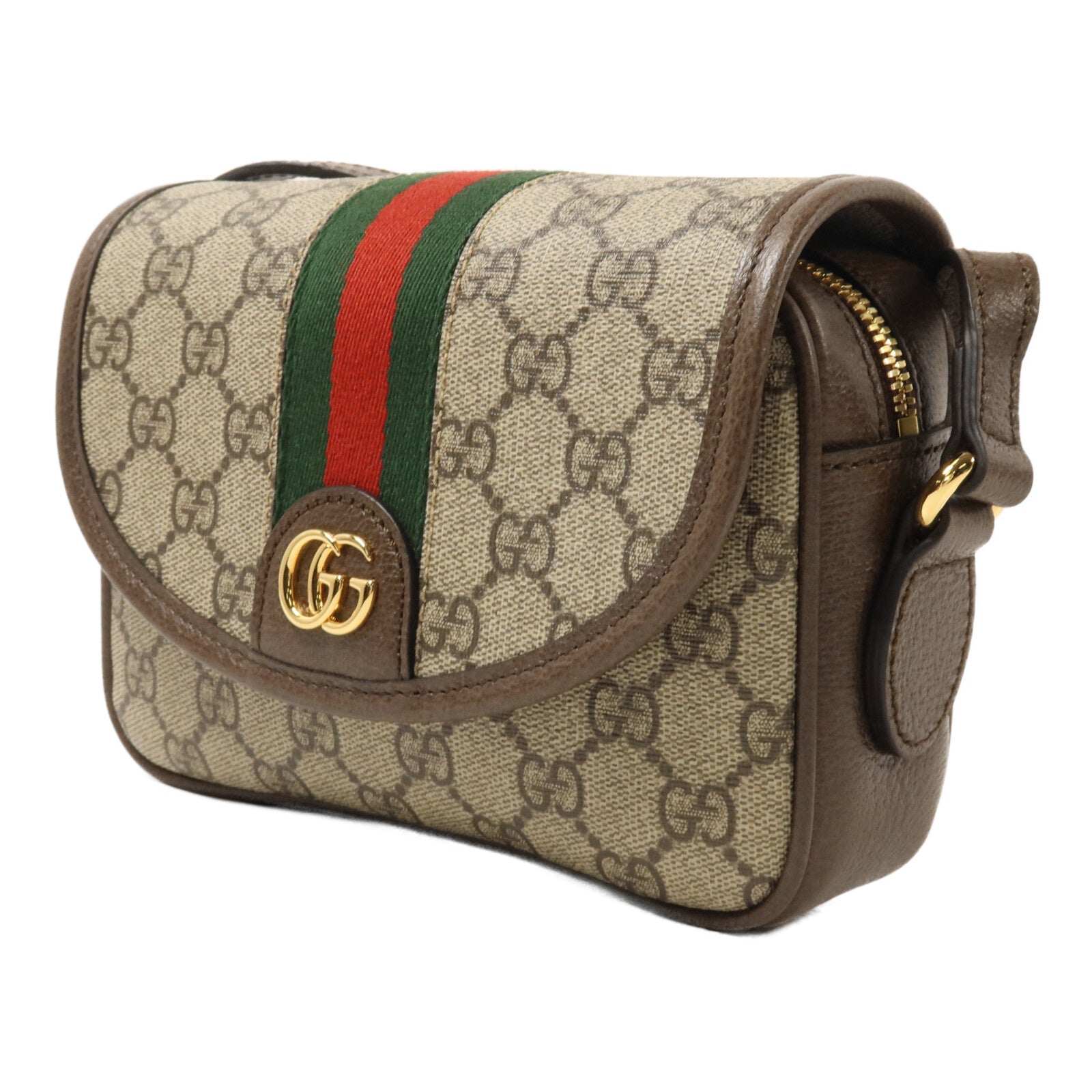 GUCCI 塗層帆布Ophidia GG Mini Shoulder Bag肩背袋