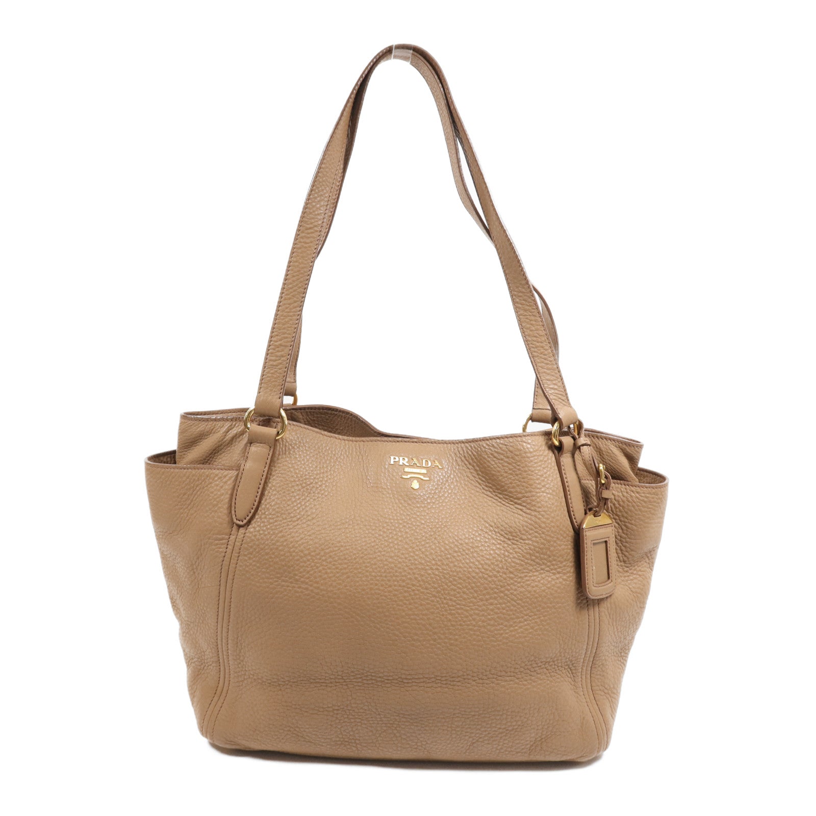 PRADA 牛皮皮革Shoulder Bag金扣肩背袋
