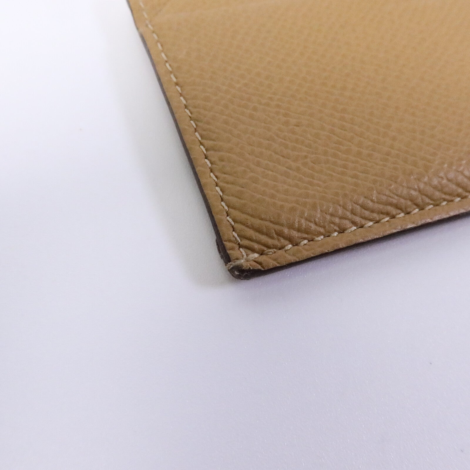 HERMES Epsom皮革City 4CC Card Holder卡片套Biscuit