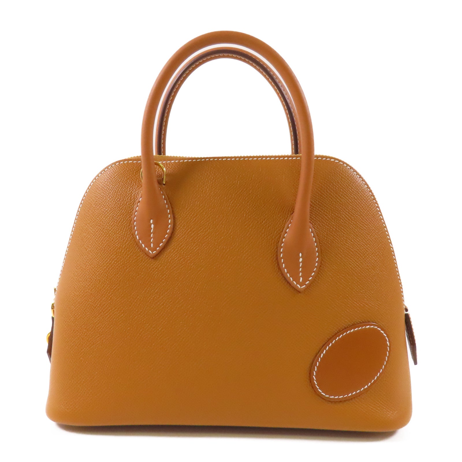 HERMES Epsom皮革Bolide 1923 Desordre 25金扣手挽肩背兩用袋37 Gold