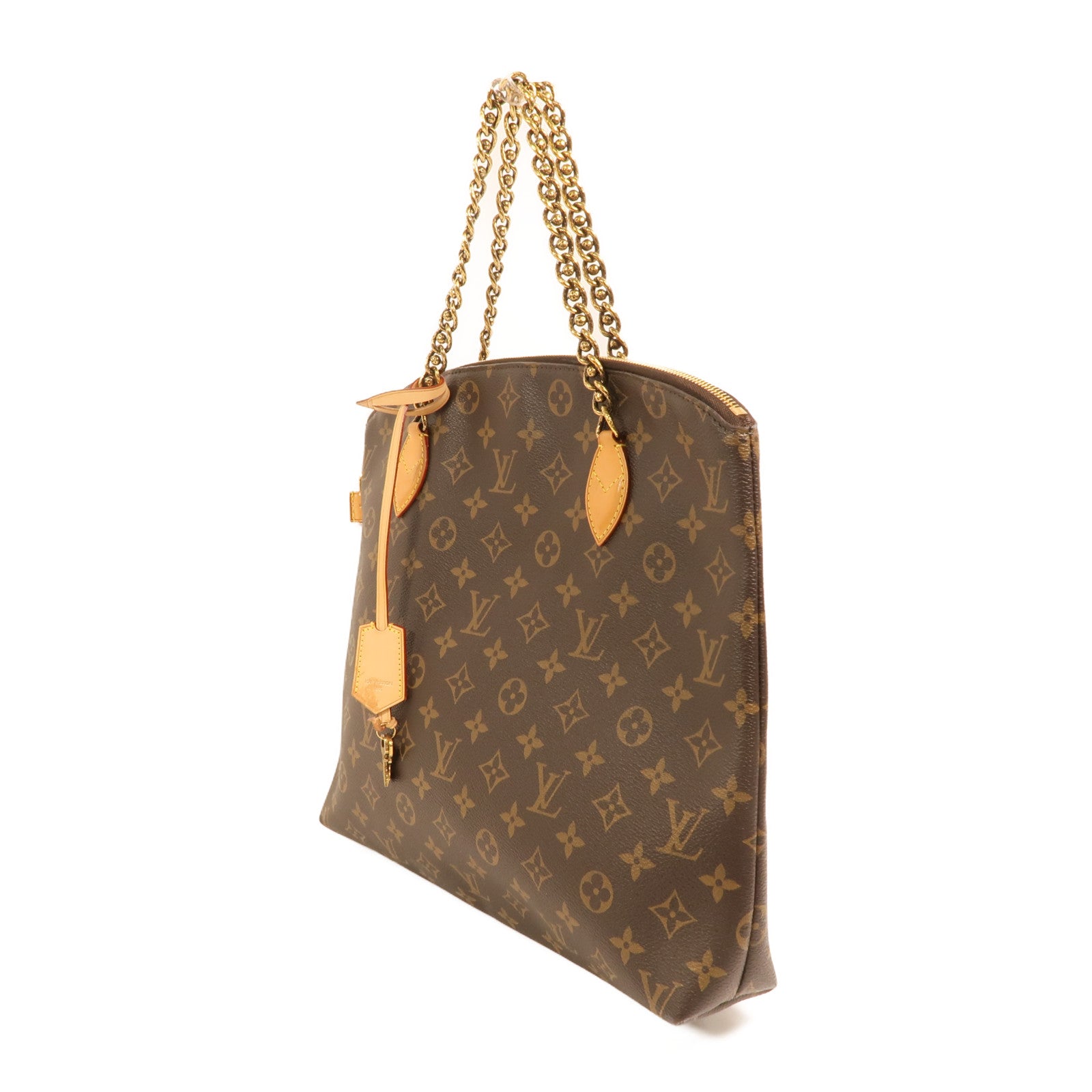 LOUIS VUITTON Monogram Lockit Chain金扣鏈帶手挽袋