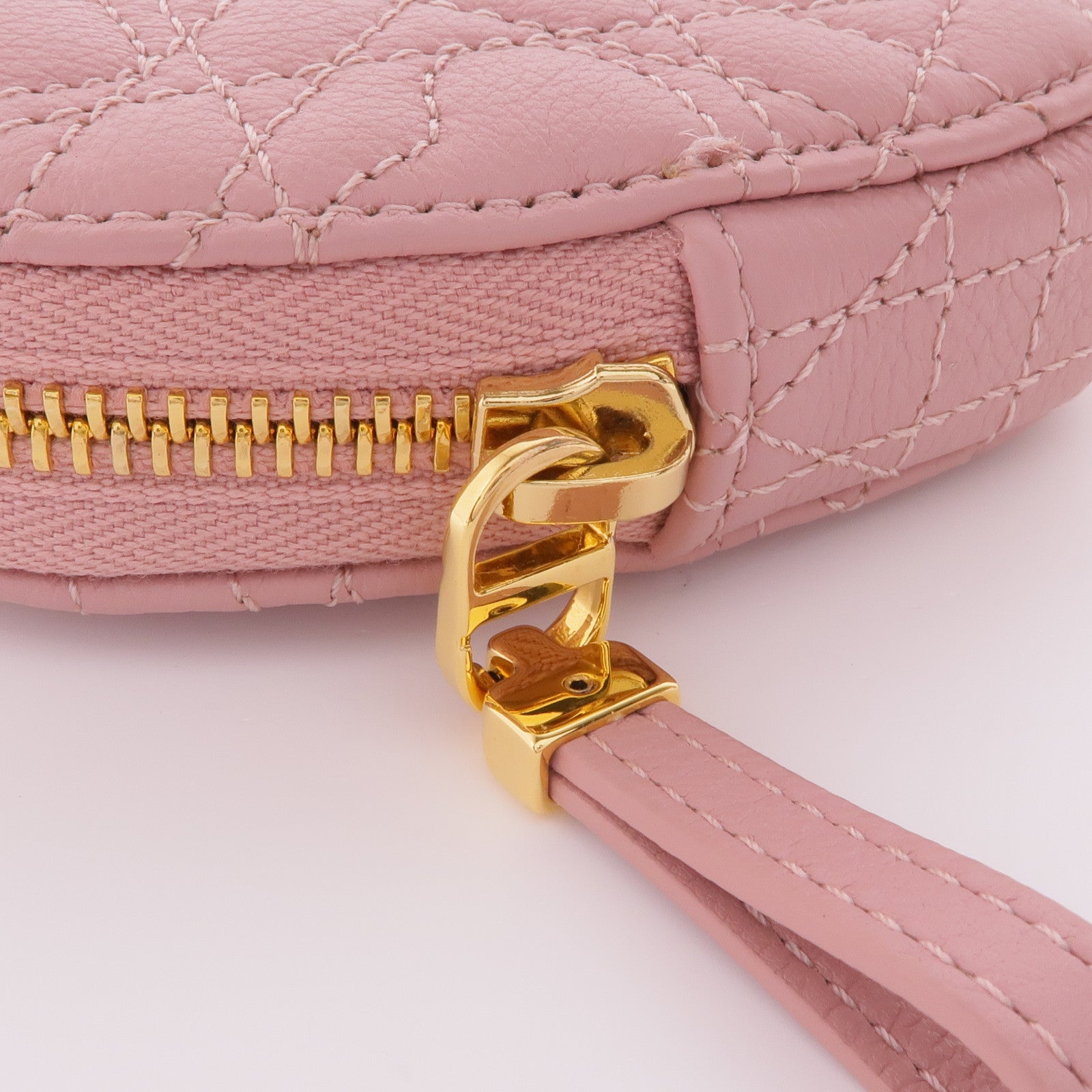 Dior 牛皮皮革Caro Heart Chain Shoulder Bag金扣鏈帶肩背袋