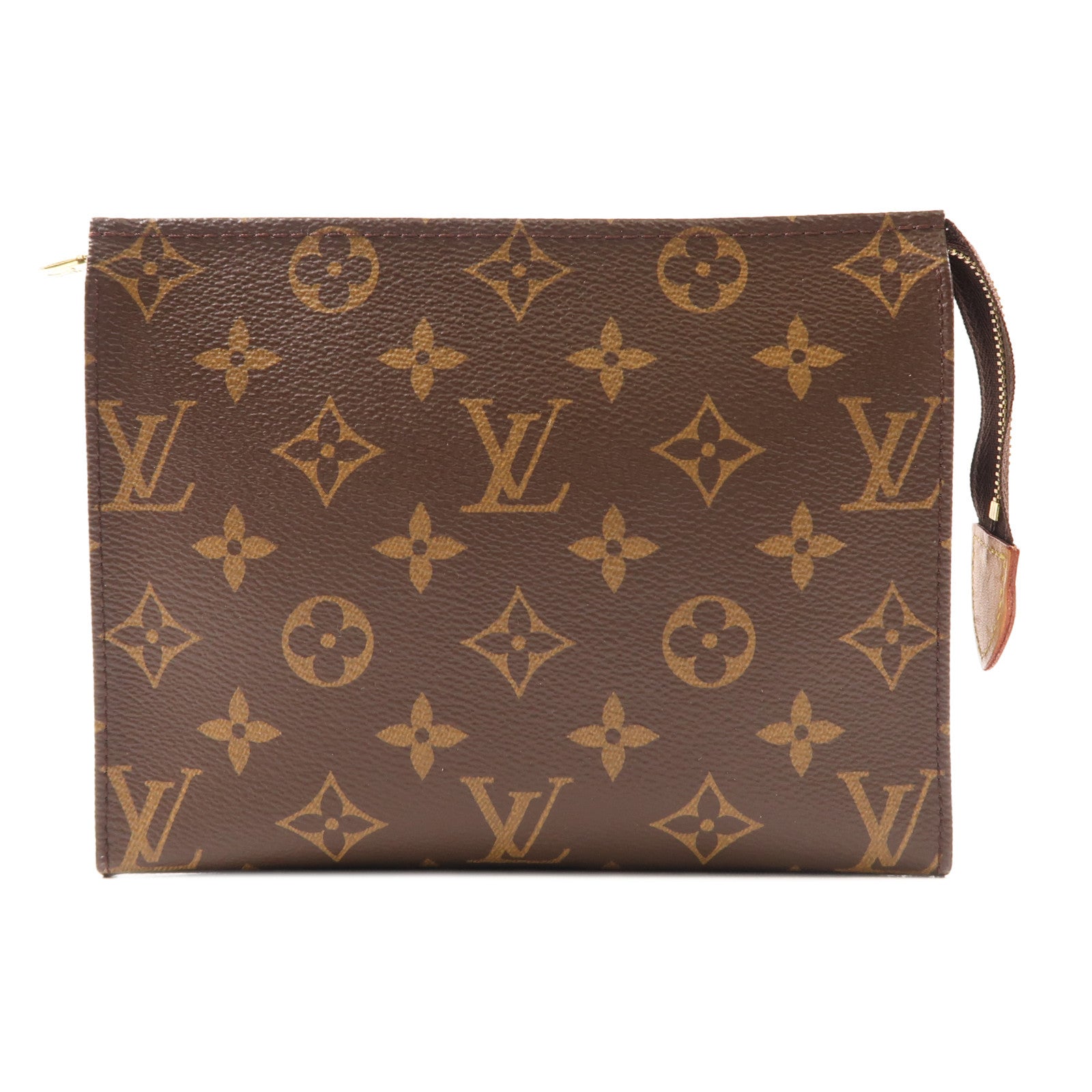 LOUIS VUITTON Monogram Toiletry Pouch 19金扣手拿包棕色