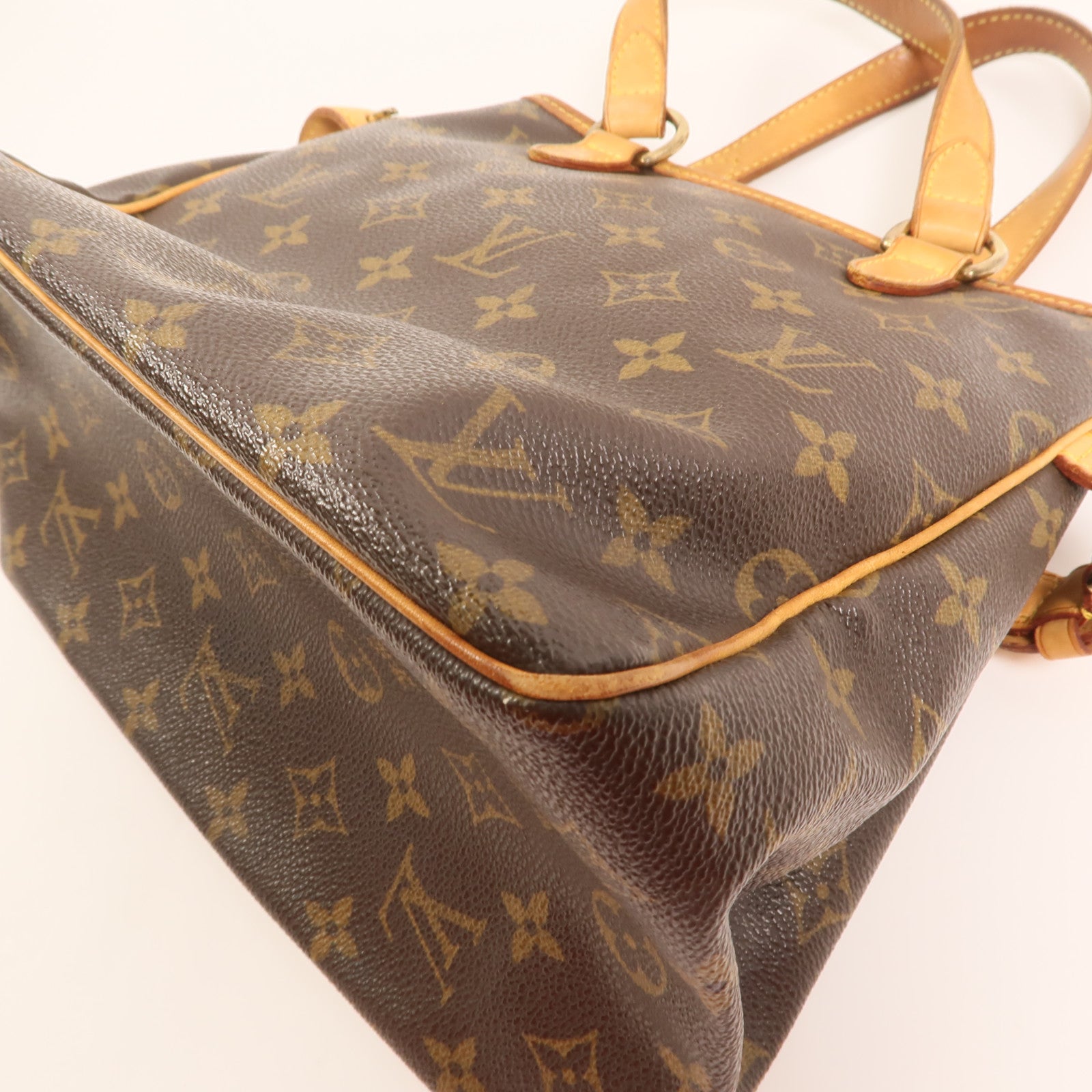 LOUIS VUITTON Monogram Batignolles金扣手挽袋