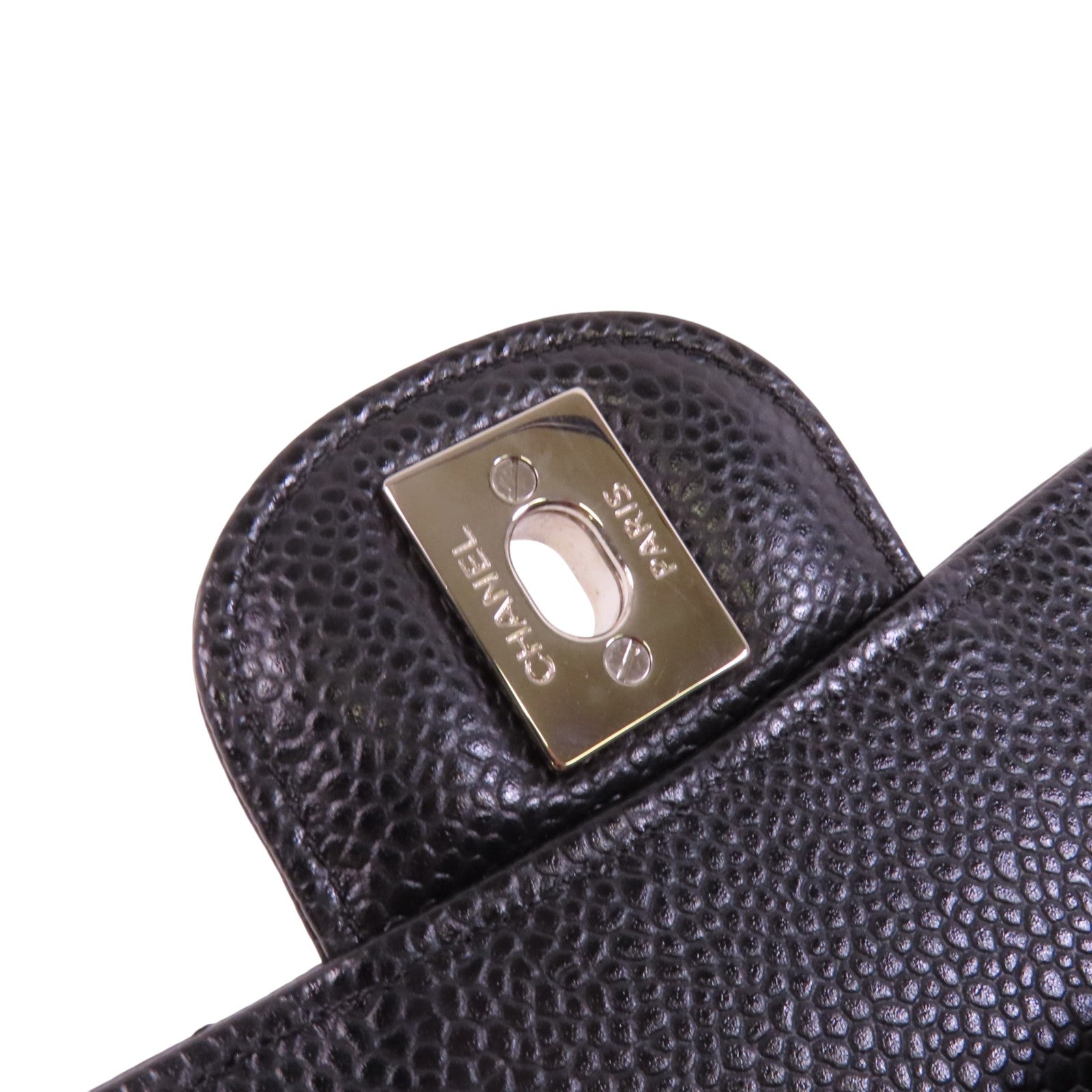 CHANEL 牛皮皮革Classic 25銀扣鏈帶肩背袋