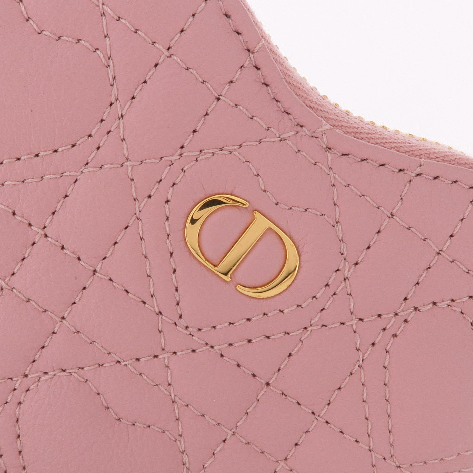 Dior 牛皮皮革Caro Heart Chain Shoulder Bag金扣鏈帶肩背袋