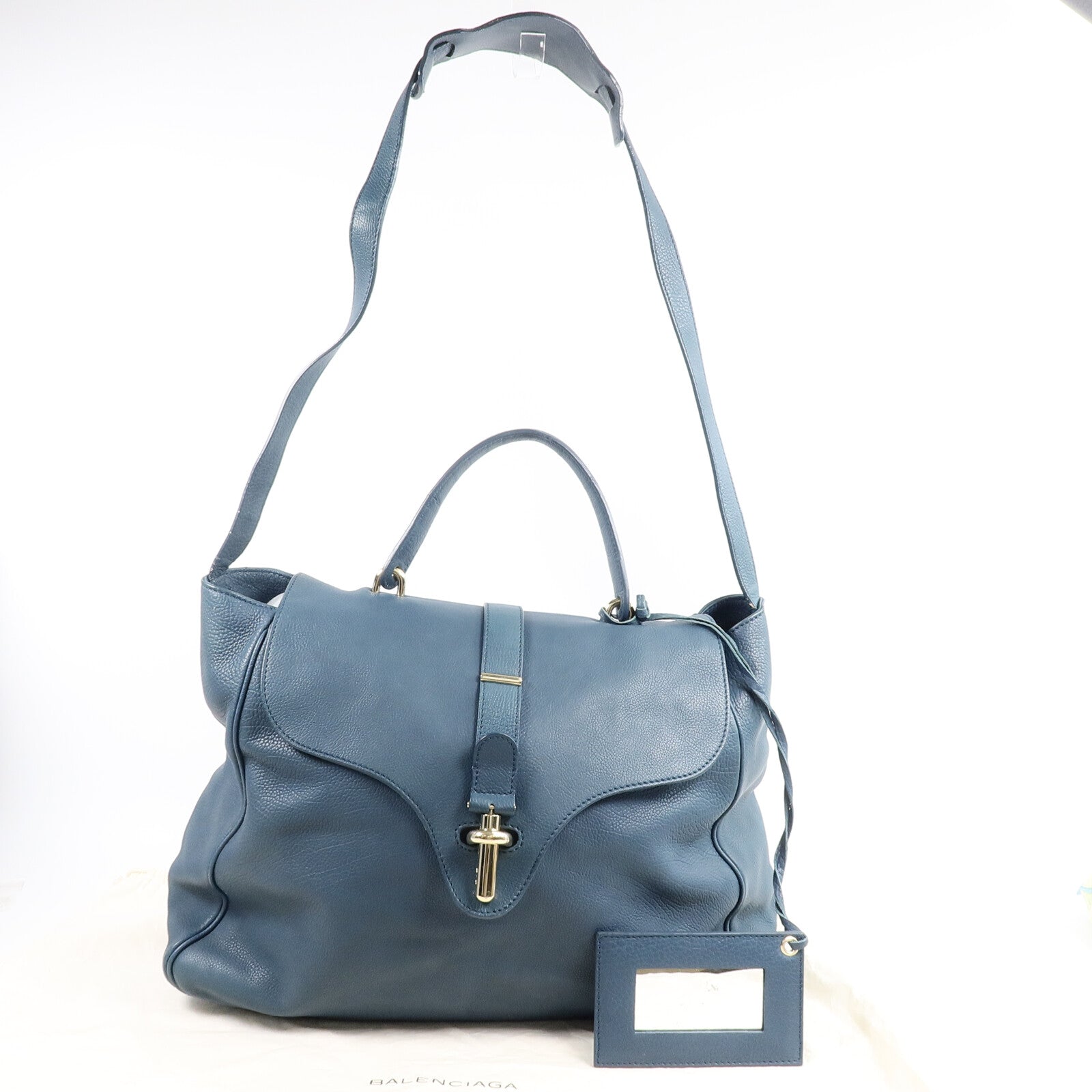 BALENCIAGA 牛皮皮革Tube GM Bag手挽肩背兩用袋