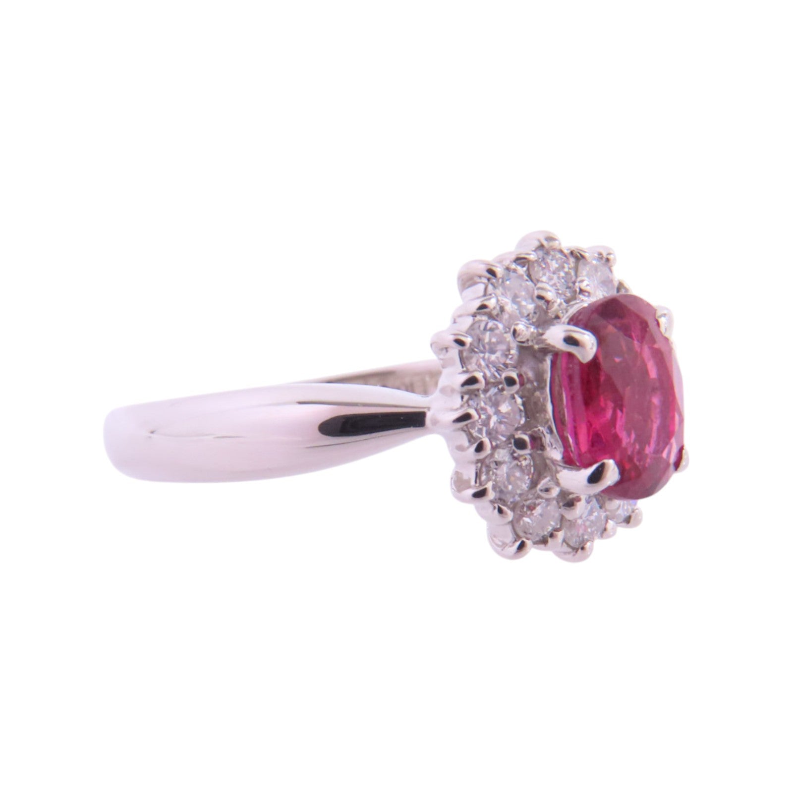 JEWELRY Ruby Diamond Ring US#5.5 PT850 Platinum