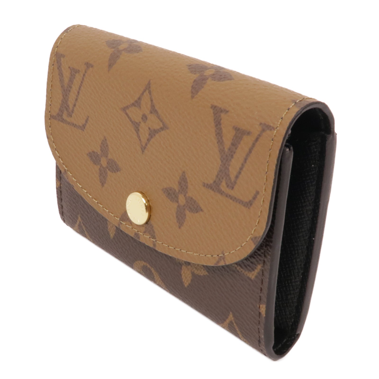LOUIS VUITTON Monogram Reverse Rosalie Coin Purse金扣零錢包