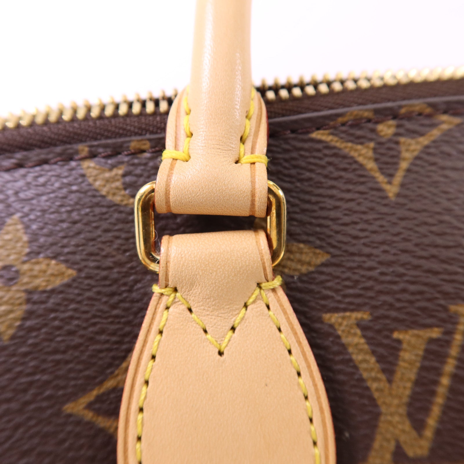 LOUIS VUITTON Monogram Turenne MM金扣手挽肩背兩用袋棕色
