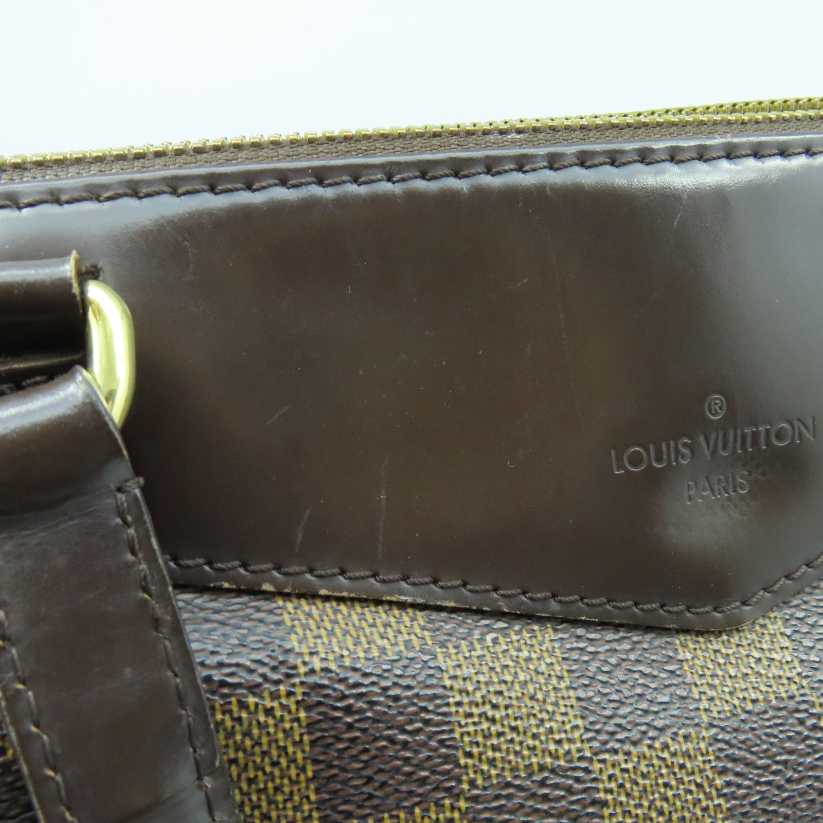 LOUIS VUITTON 【清倉大減價】Damier Ebene Westminster GM金扣肩背袋啡色