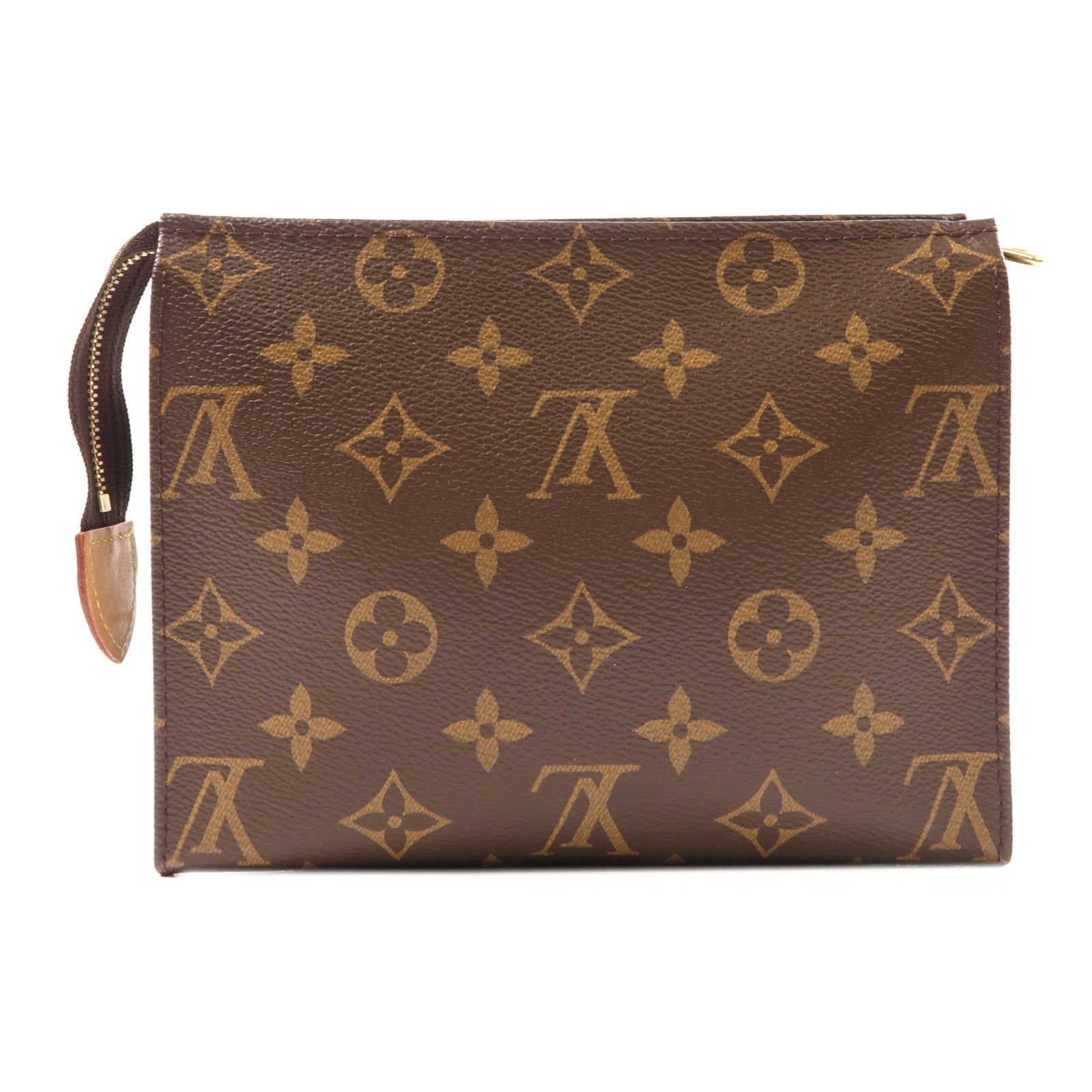 LOUIS VUITTON Monogram Toiletry Pouch 19金扣手拿包棕色