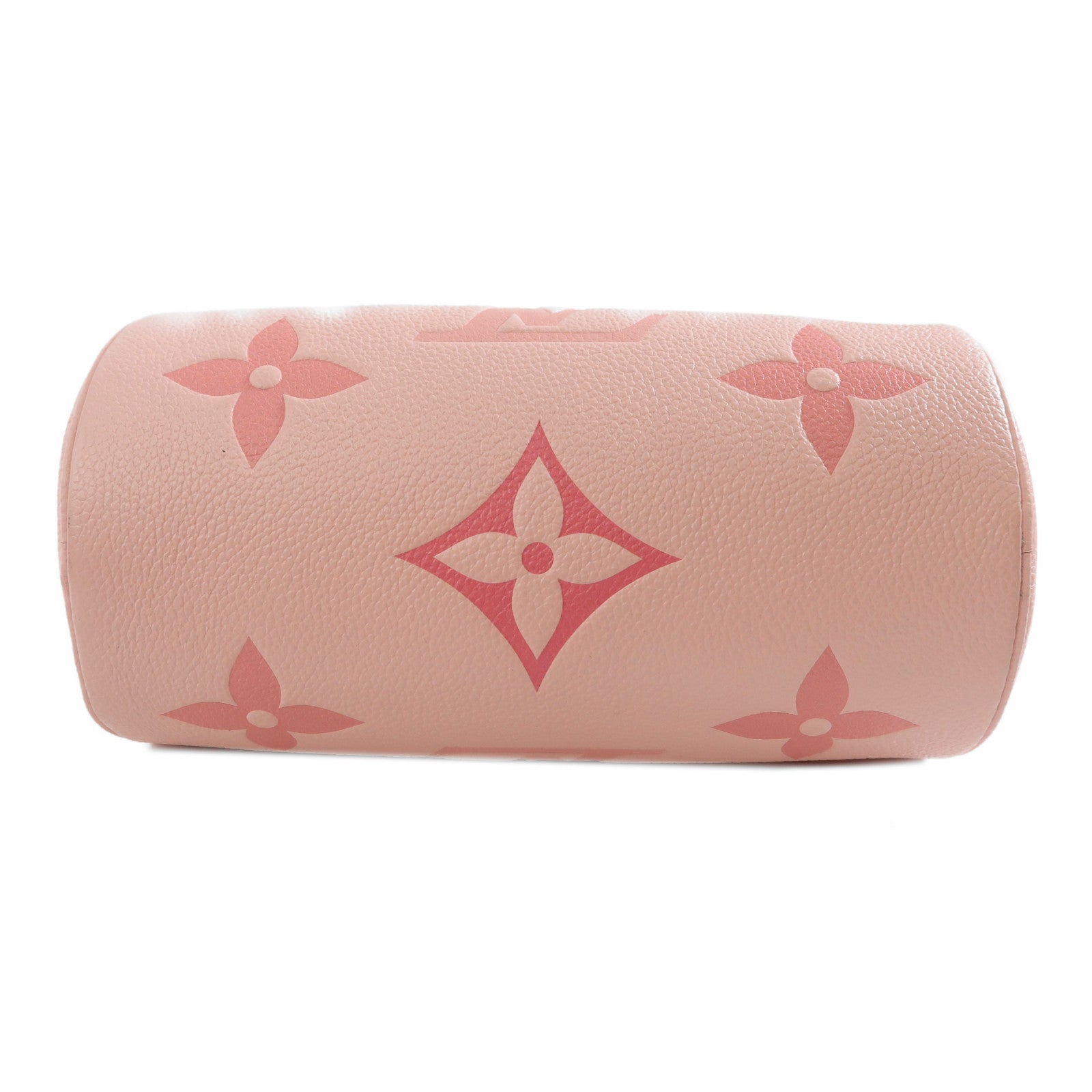 LOUIS VUITTON Mono Empreinte Papillon BB金扣手挽肩背兩用袋粉紅色