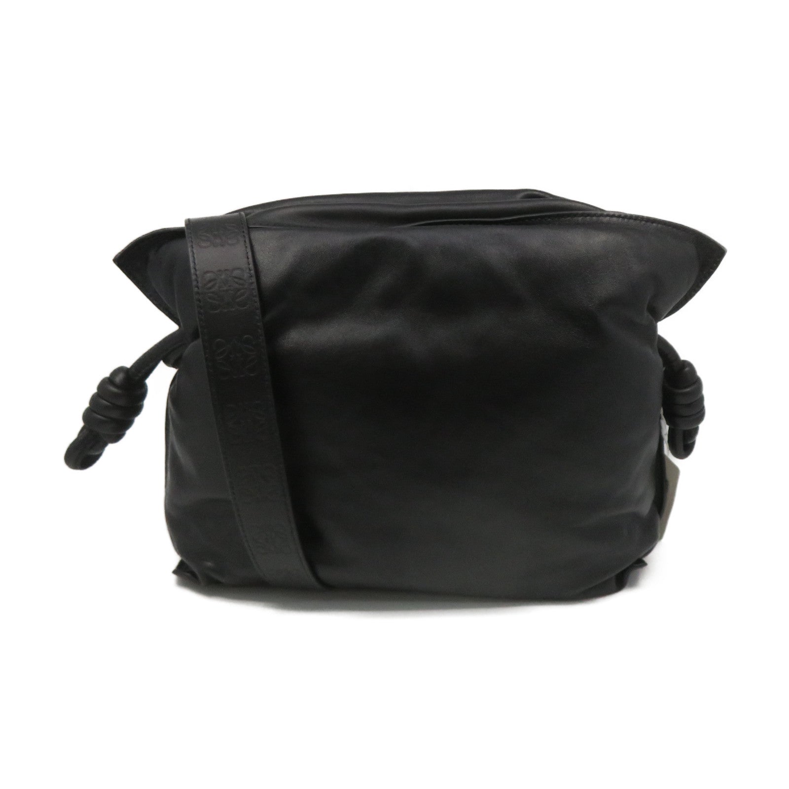 LOEWE Sheepskin Flamenco 2Way Shoulder Bag Clutch / Shoulder Bag Black