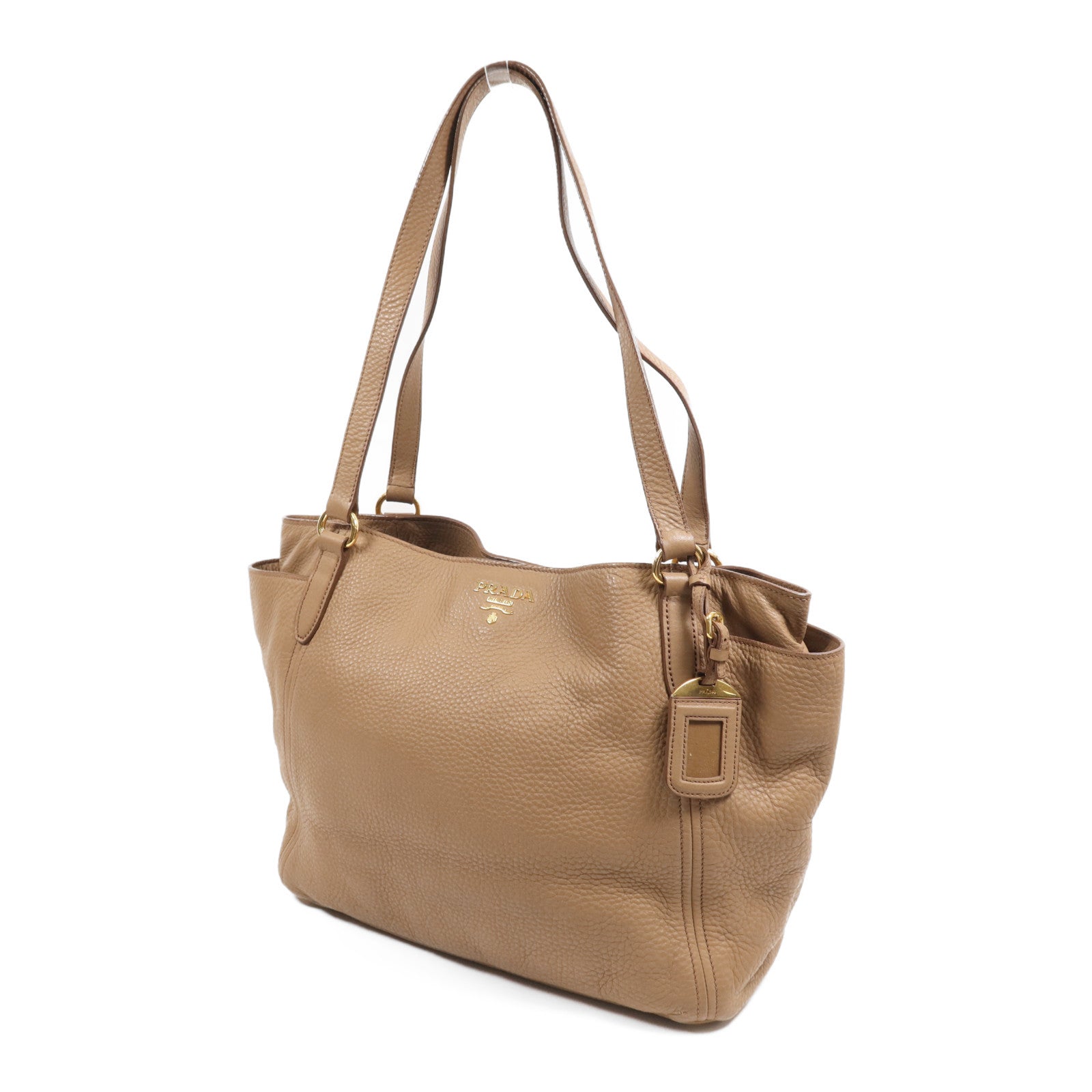 PRADA 牛皮皮革Shoulder Bag金扣肩背袋