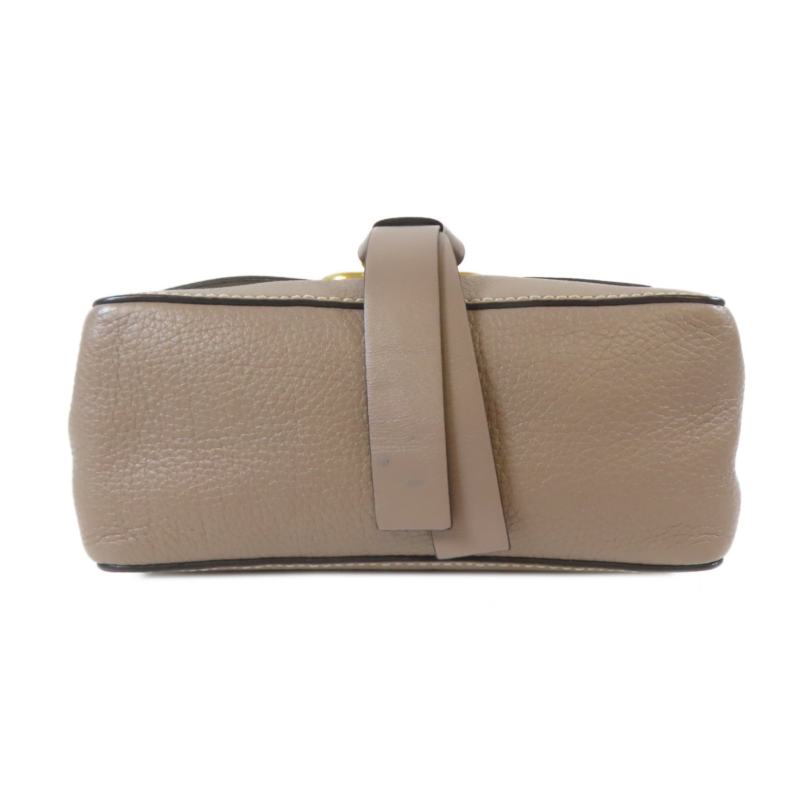 Valentino 牛皮皮革V Ring 2 Way Shoulder Bag金扣手挽肩背兩用袋灰色