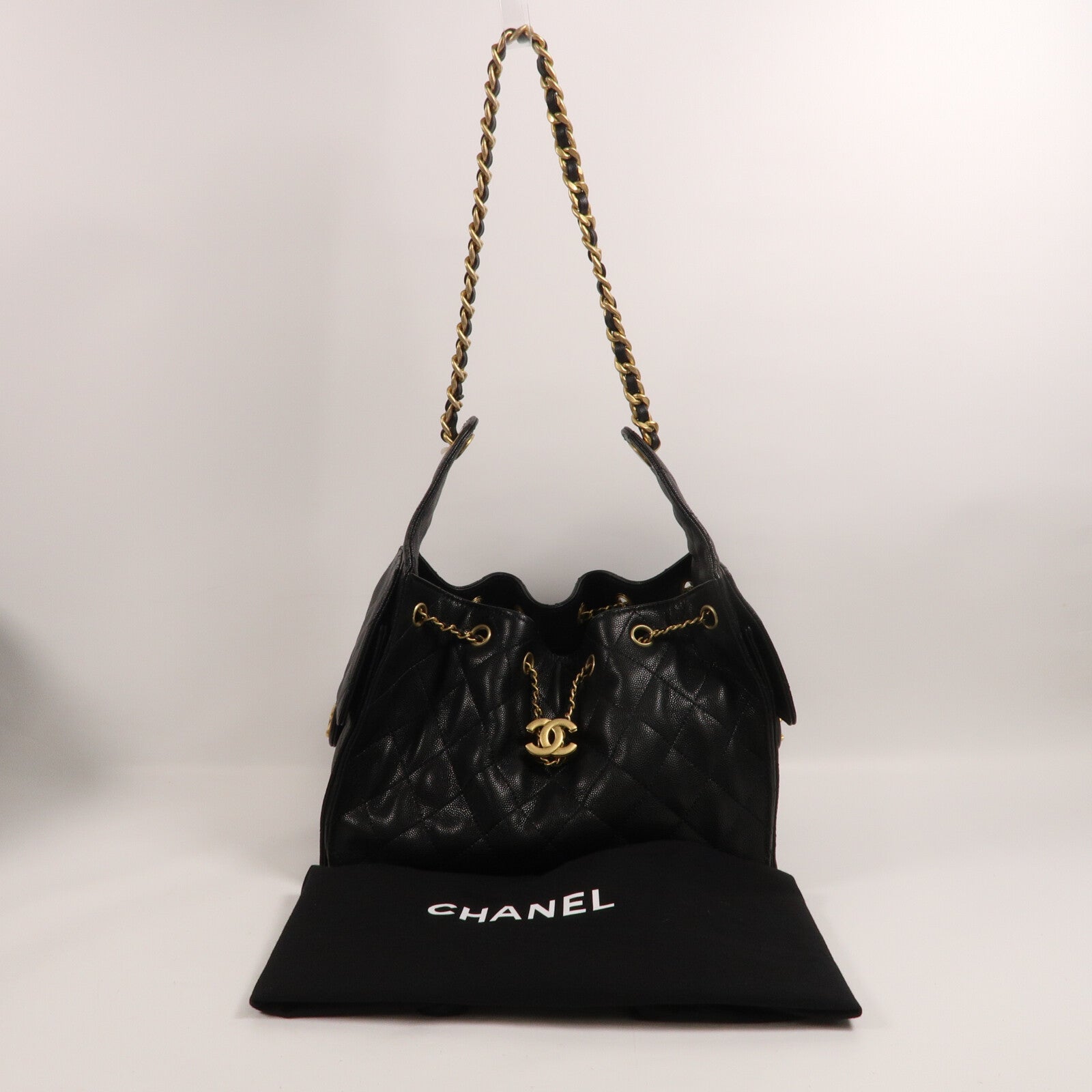 CHANEL 牛皮皮革Chanel 25 Small鏈帶肩背袋