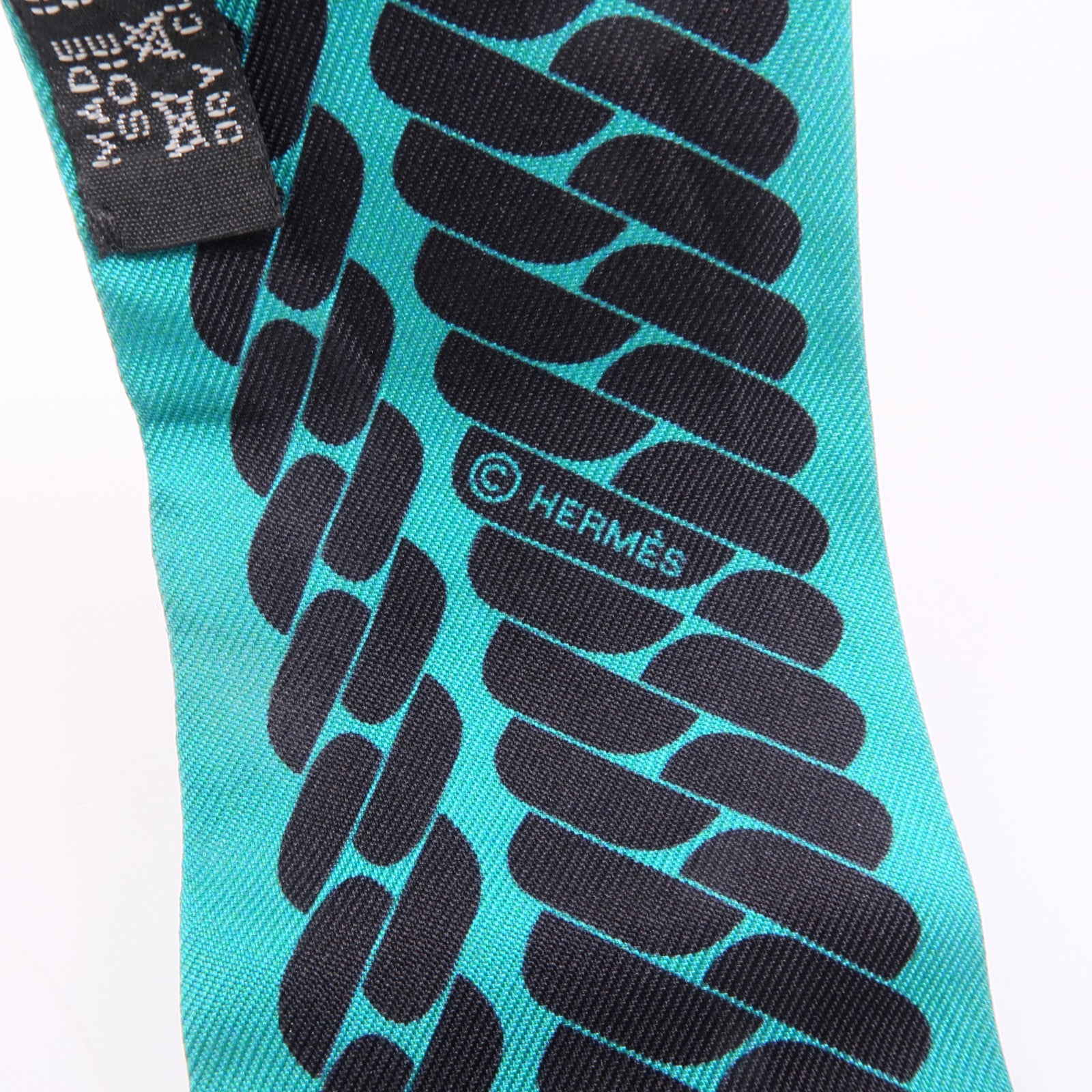 HERMES 絲質Twilly絲巾