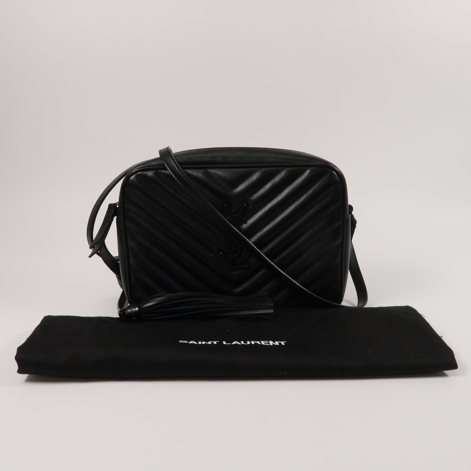SAINT LAURENT 牛皮皮革Lou Camera肩背袋