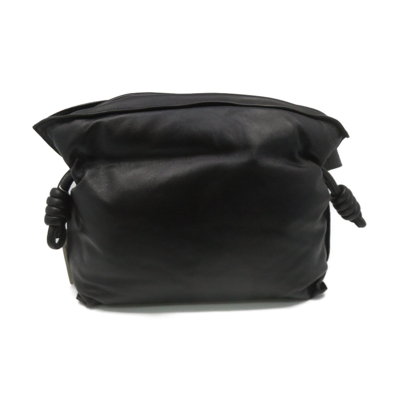 LOEWE Sheepskin Flamenco 2Way Shoulder Bag Clutch / Shoulder Bag Black