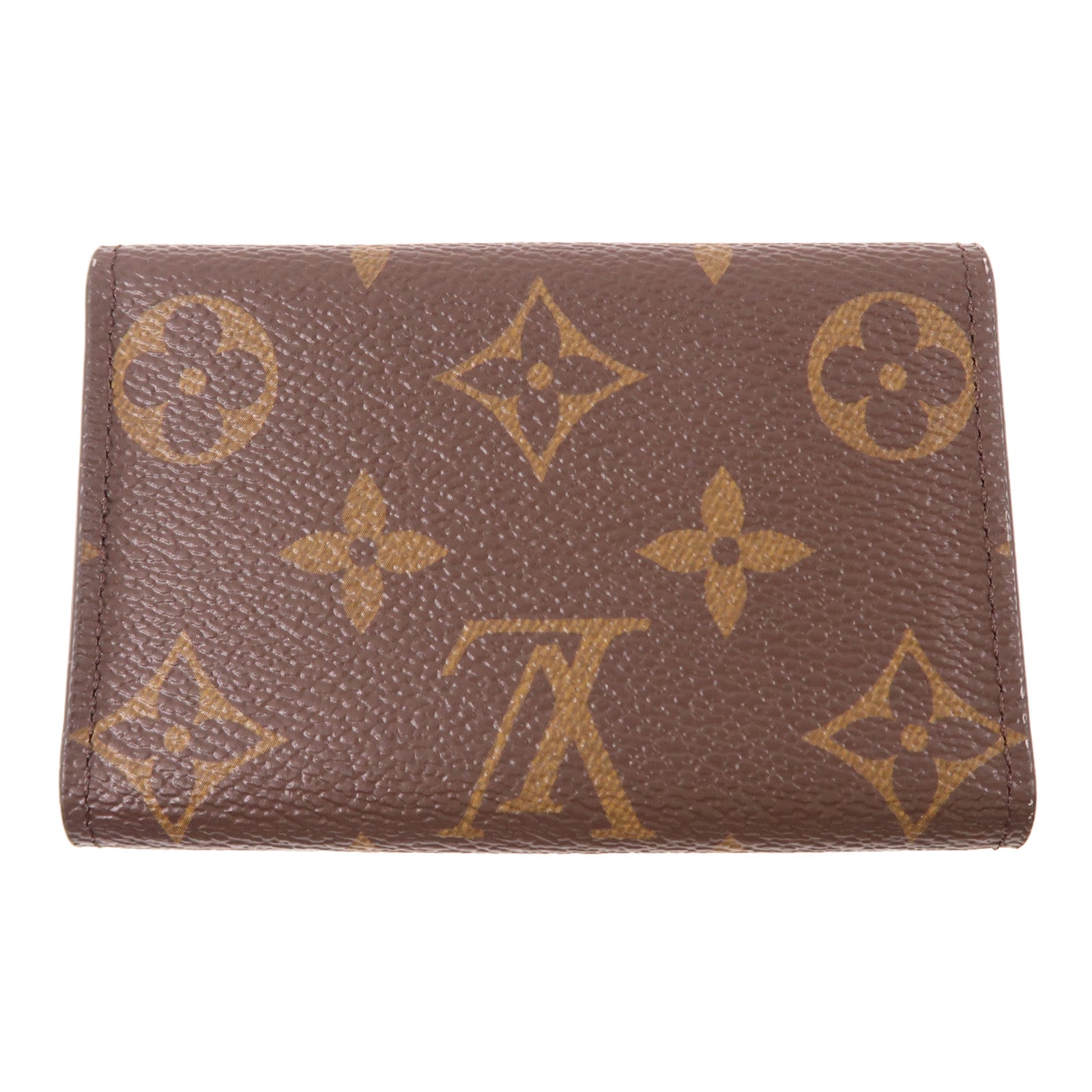 LOUIS VUITTON Monogram 6 Key Holder金扣鎖匙包棕色