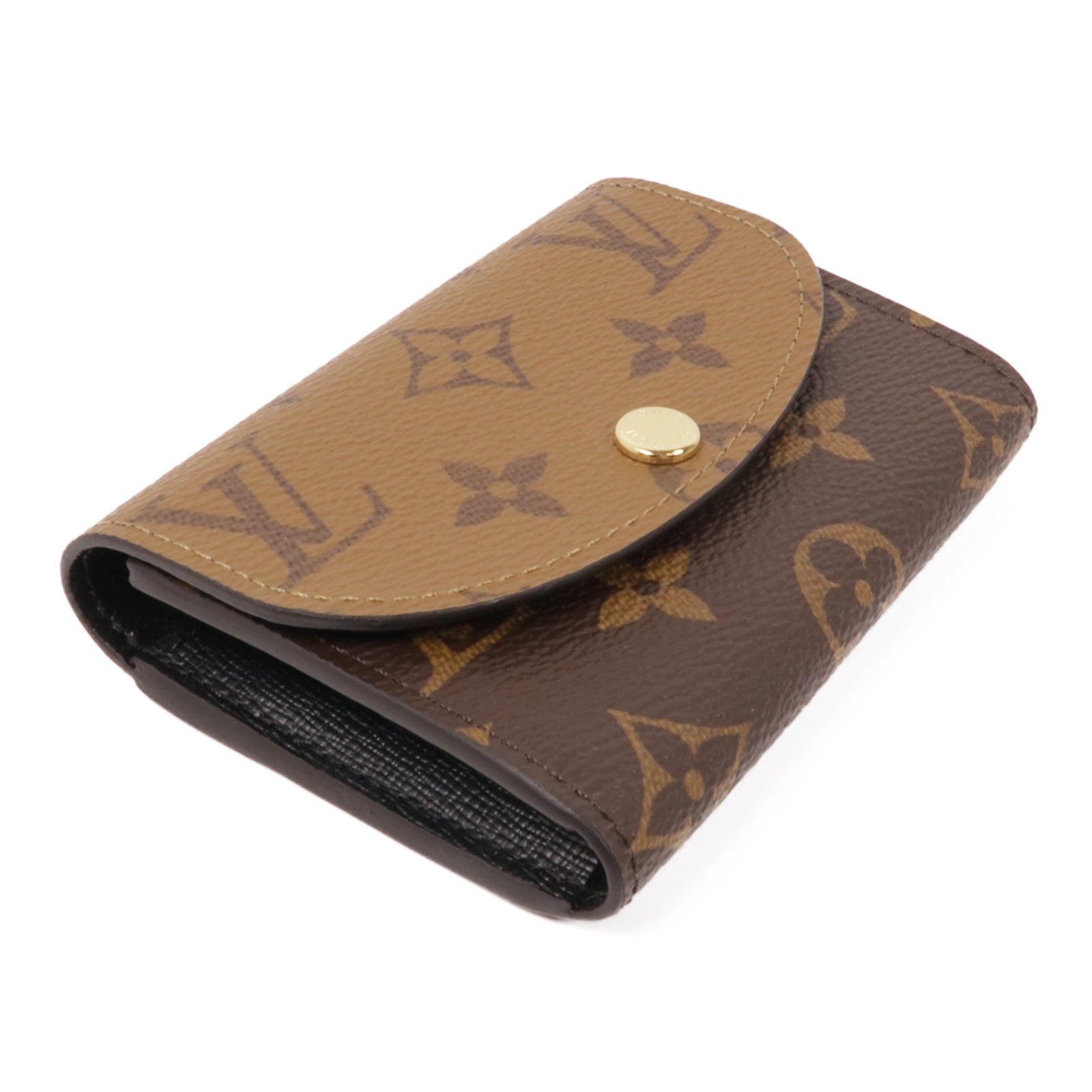 LOUIS VUITTON Monogram Reverse Rosalie Coin Purse金扣零錢包