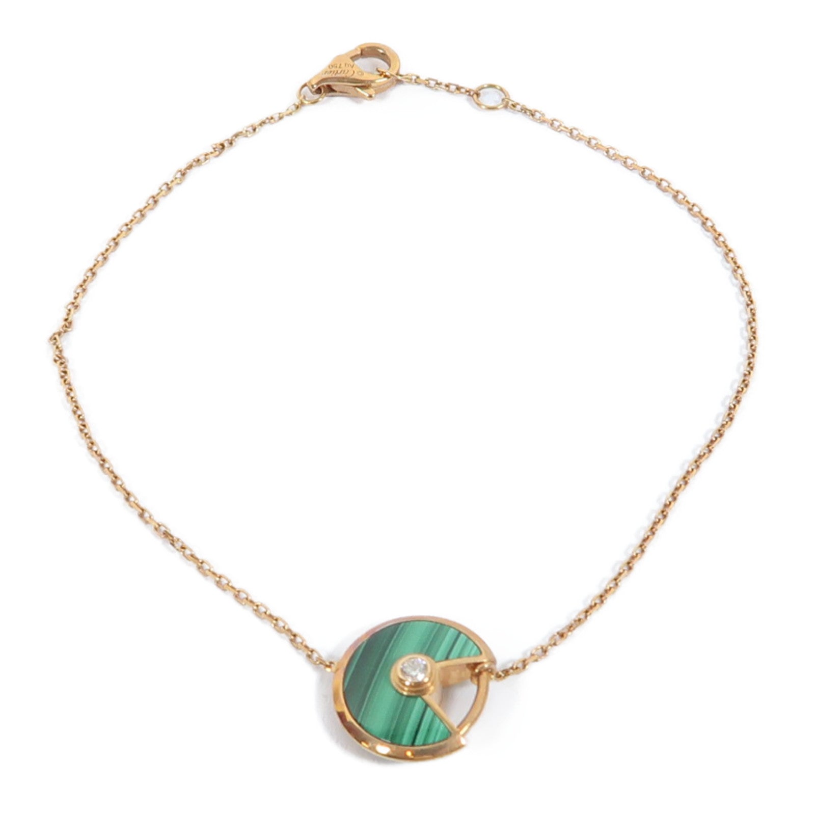 CARTIER 18K黃金Bracelet手鏈綠色/金色
