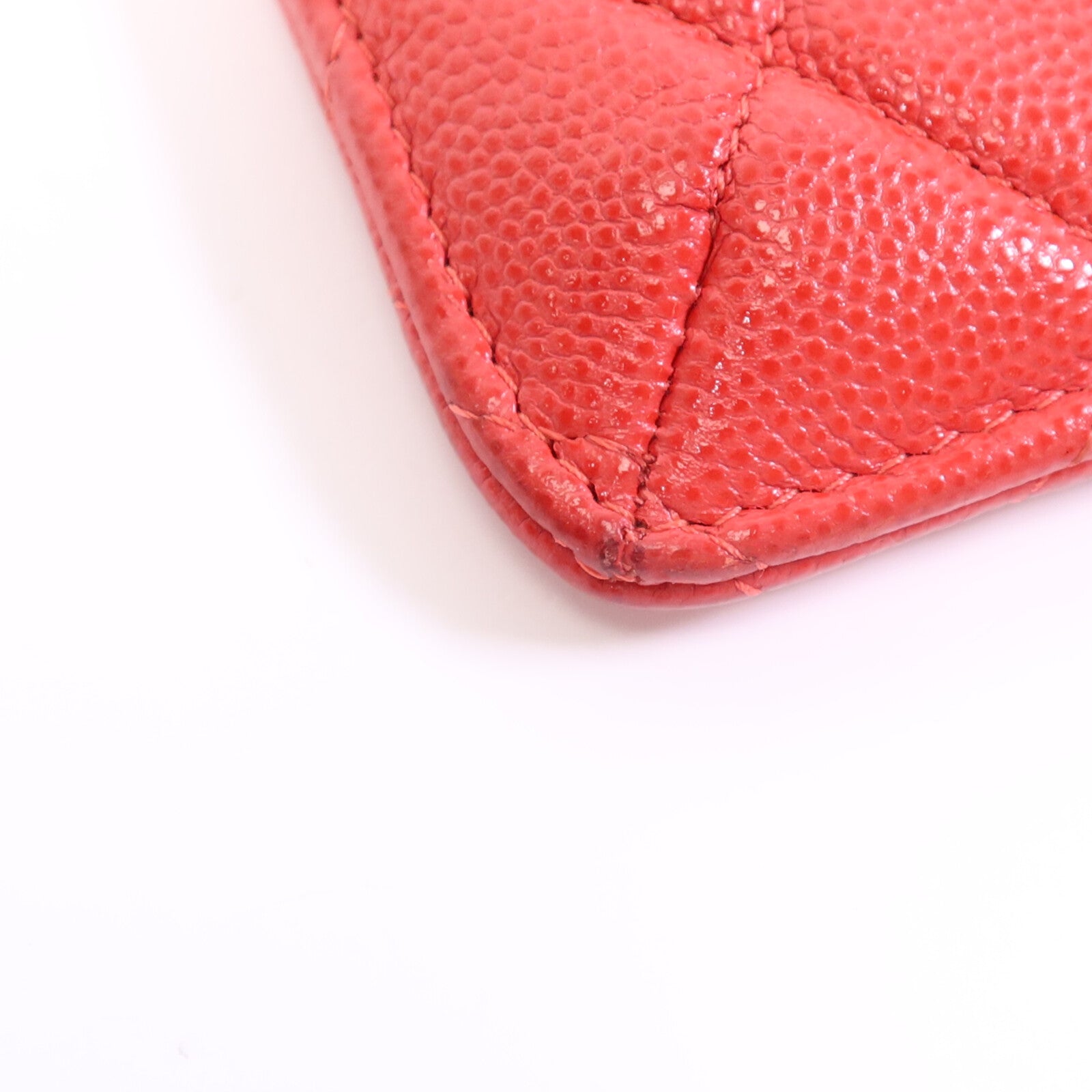 CHANEL 牛皮皮革Phone Case金扣長錢包