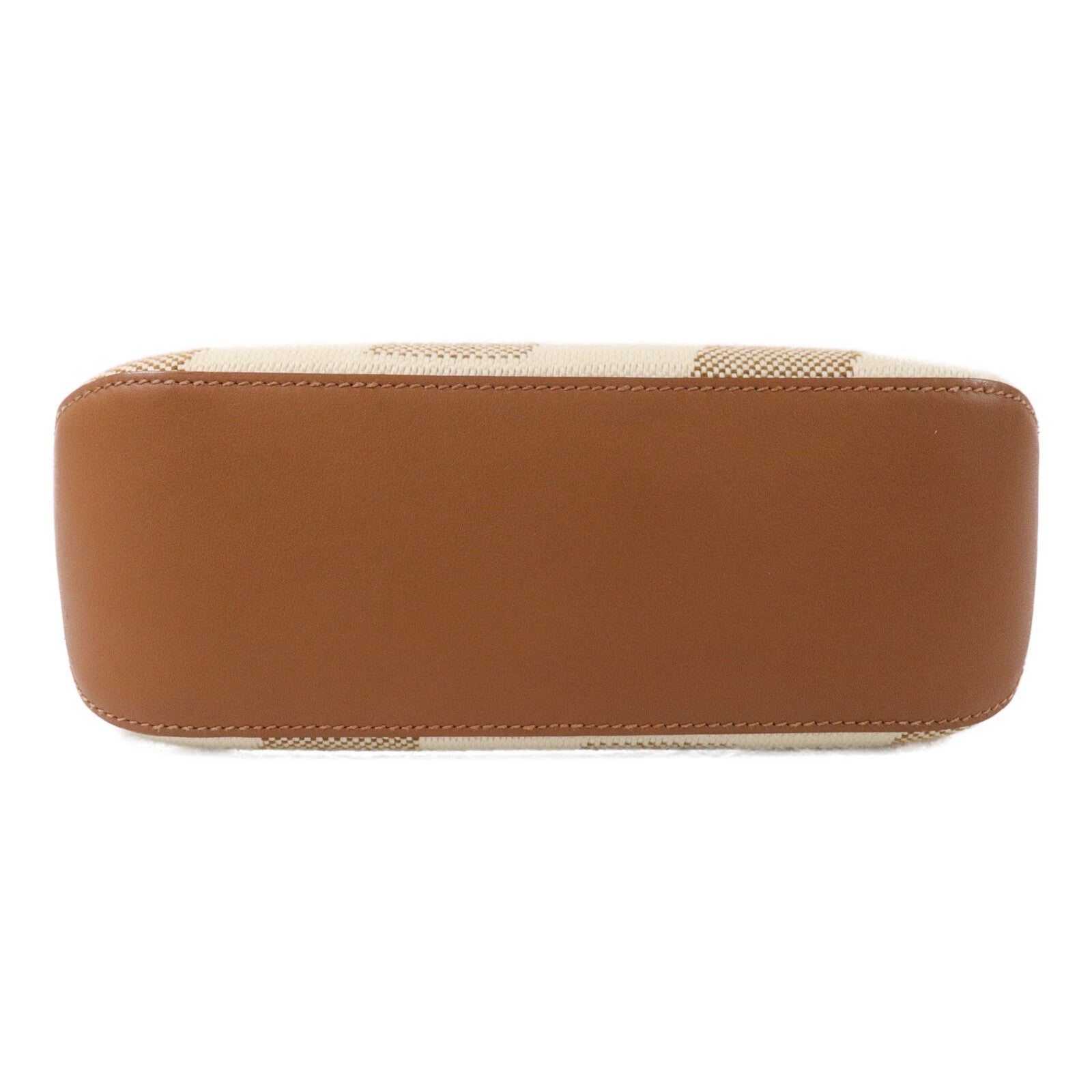 HERMES 帆布Cabas H En Biais 27手挽肩背兩用袋Gold/Beige