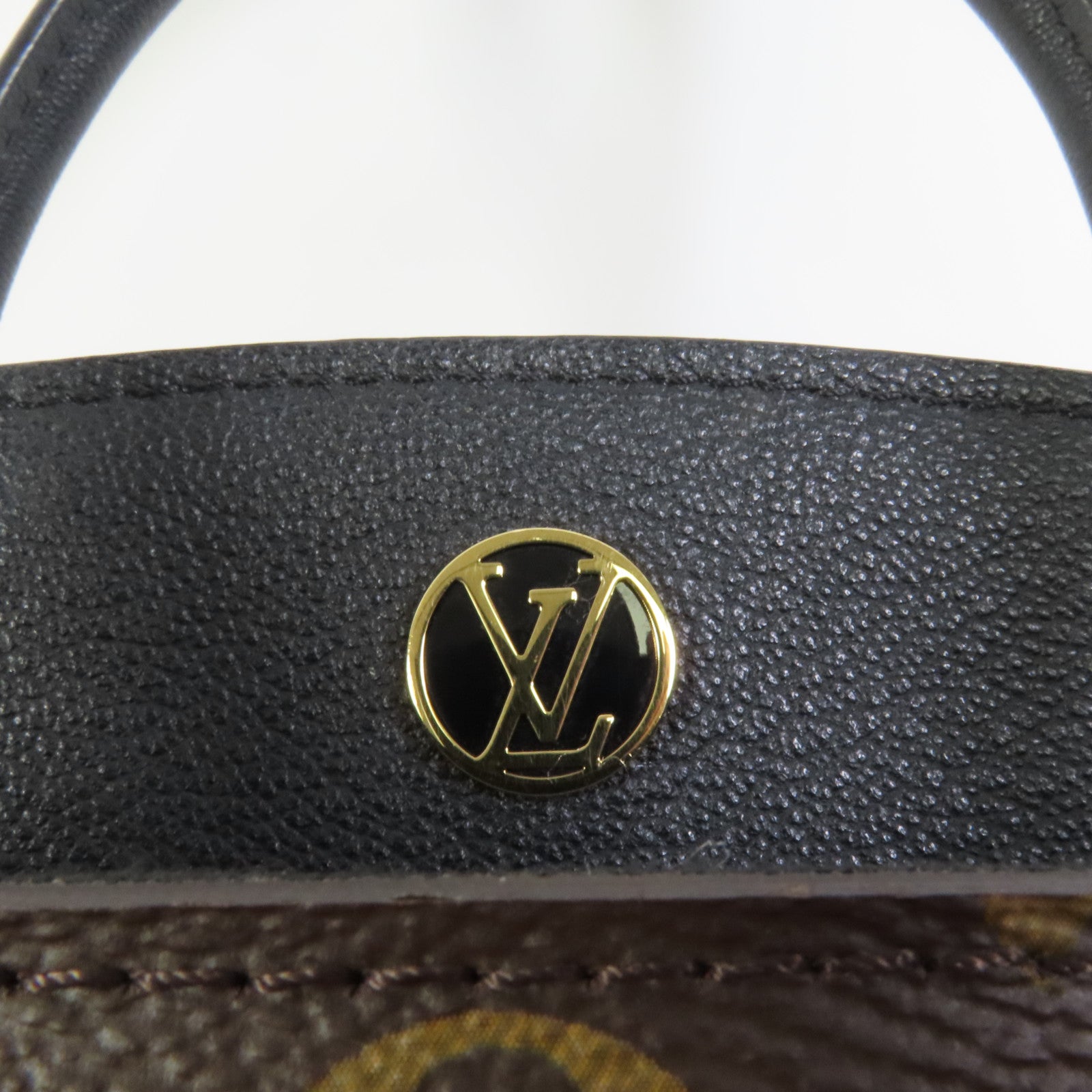 LOUIS VUITTON Monogram/牛皮皮革Florine金扣手挽肩背兩用袋