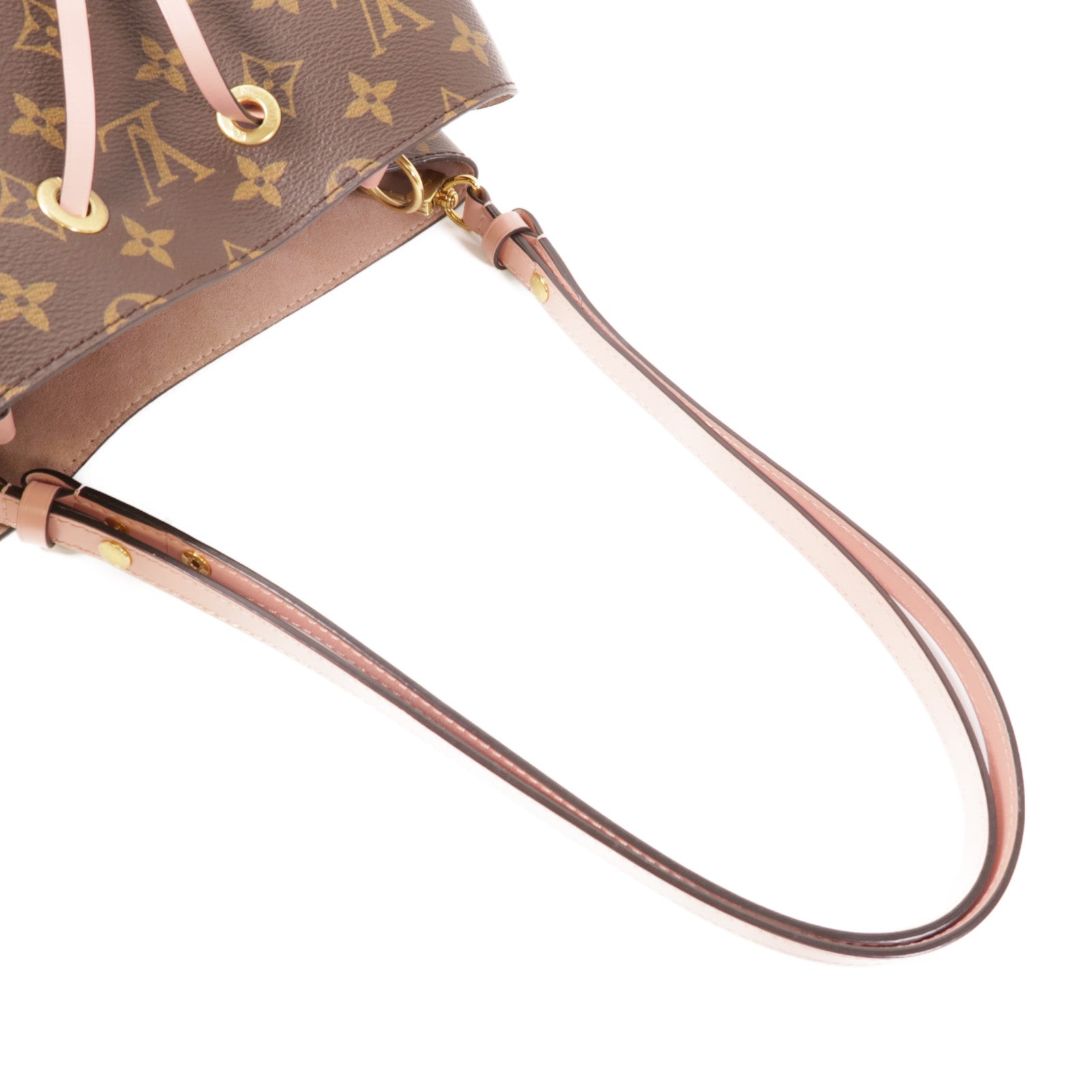 LOUIS VUITTON LV GHW Neo Noe Shoulder Bag M44022 Monogram Brown/Pink