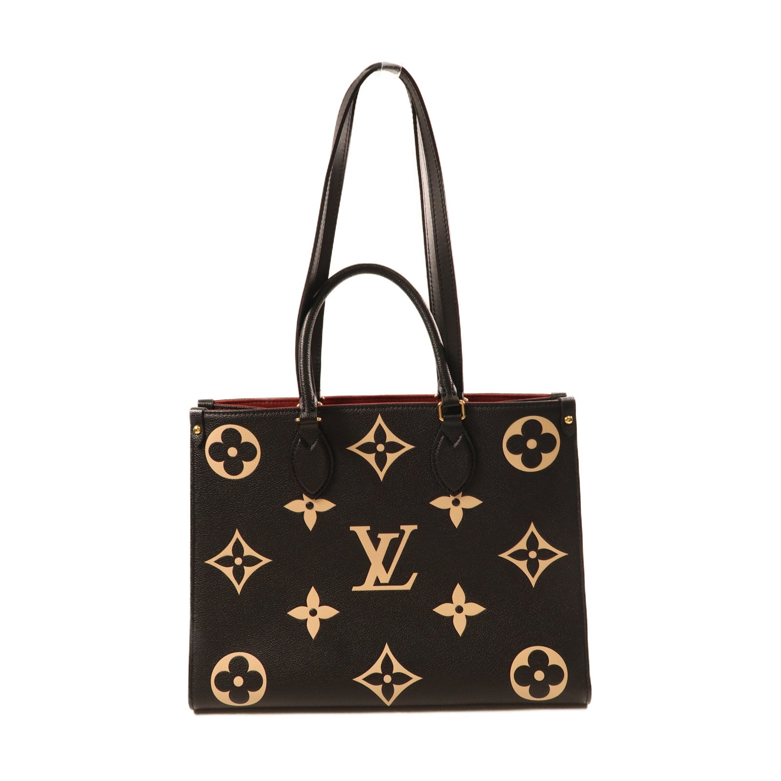 LOUIS VUITTON Monogram Empreinte OnTheGo MM金扣手挽肩背兩用袋