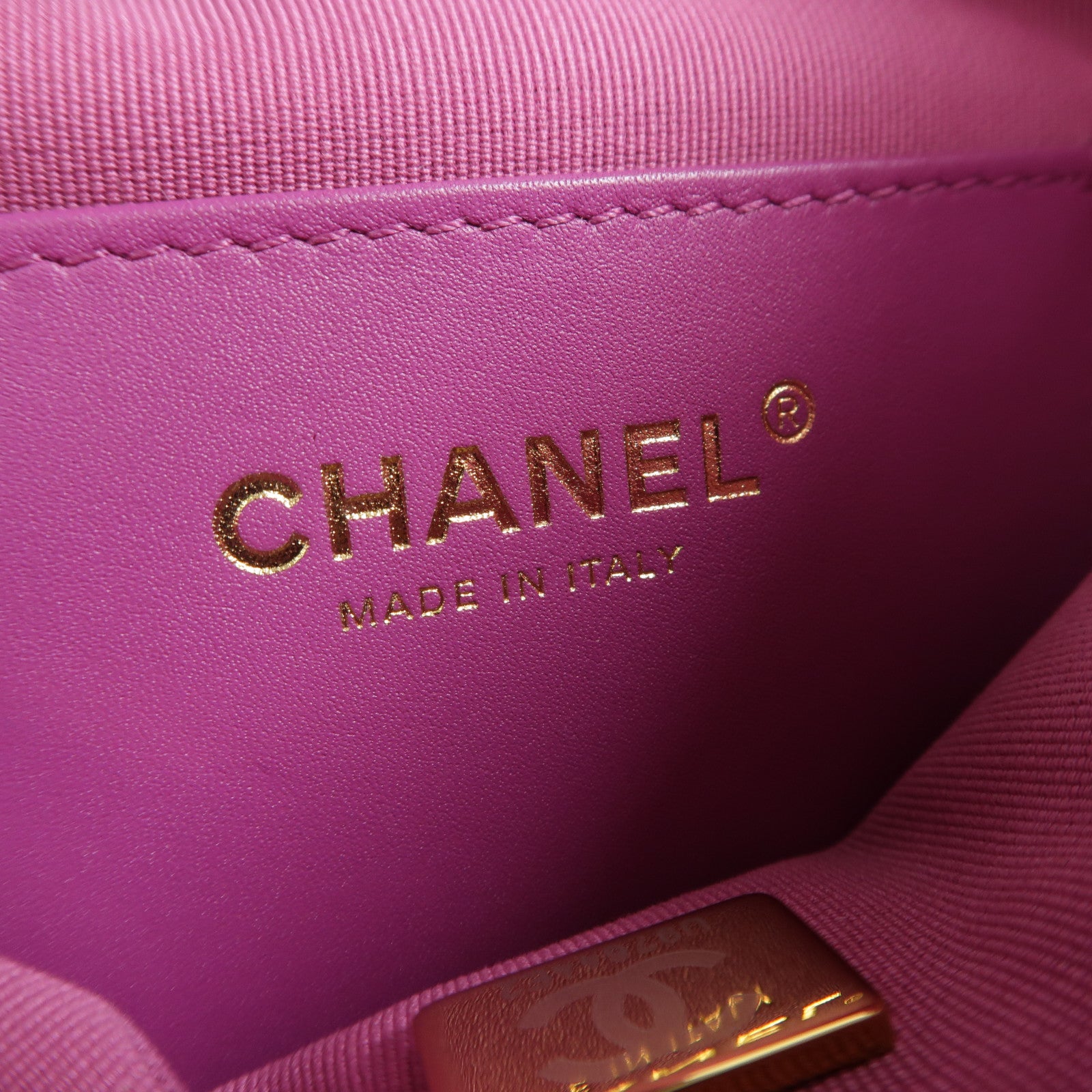 CHANEL 羊皮皮革Hobo Bag鏈帶肩背袋