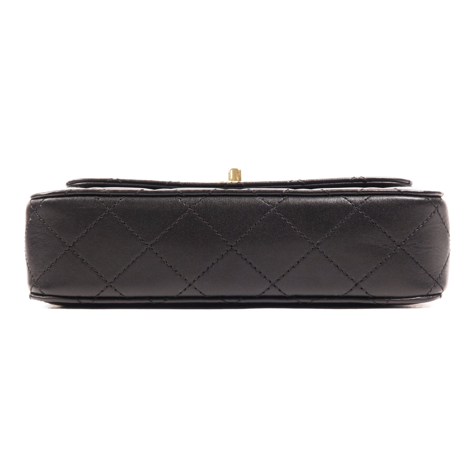 CHANEL 牛皮皮革Chain Shoulder金扣手挽肩背兩用袋