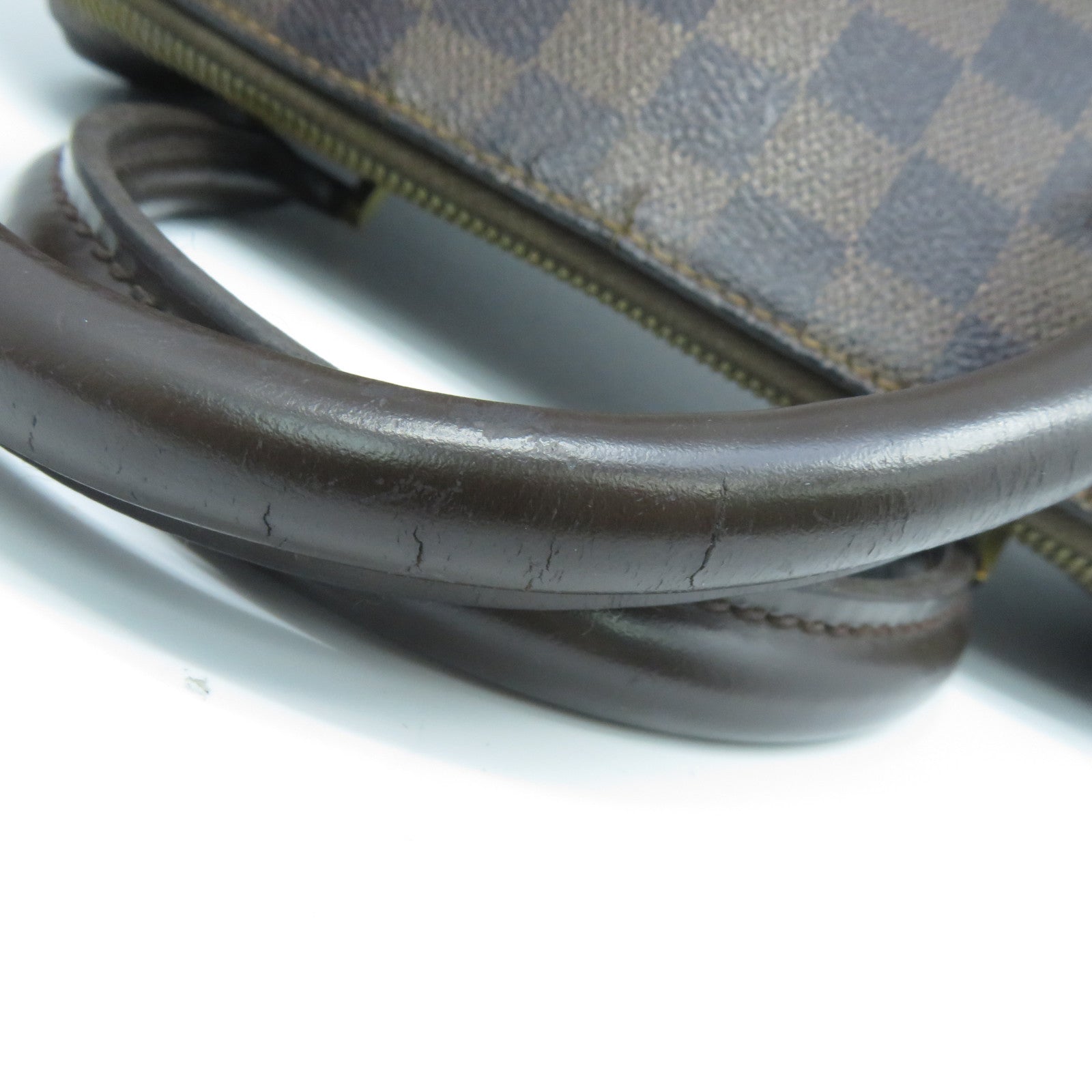LOUIS VUITTON Damier Rivera MM金扣手挽袋啡色