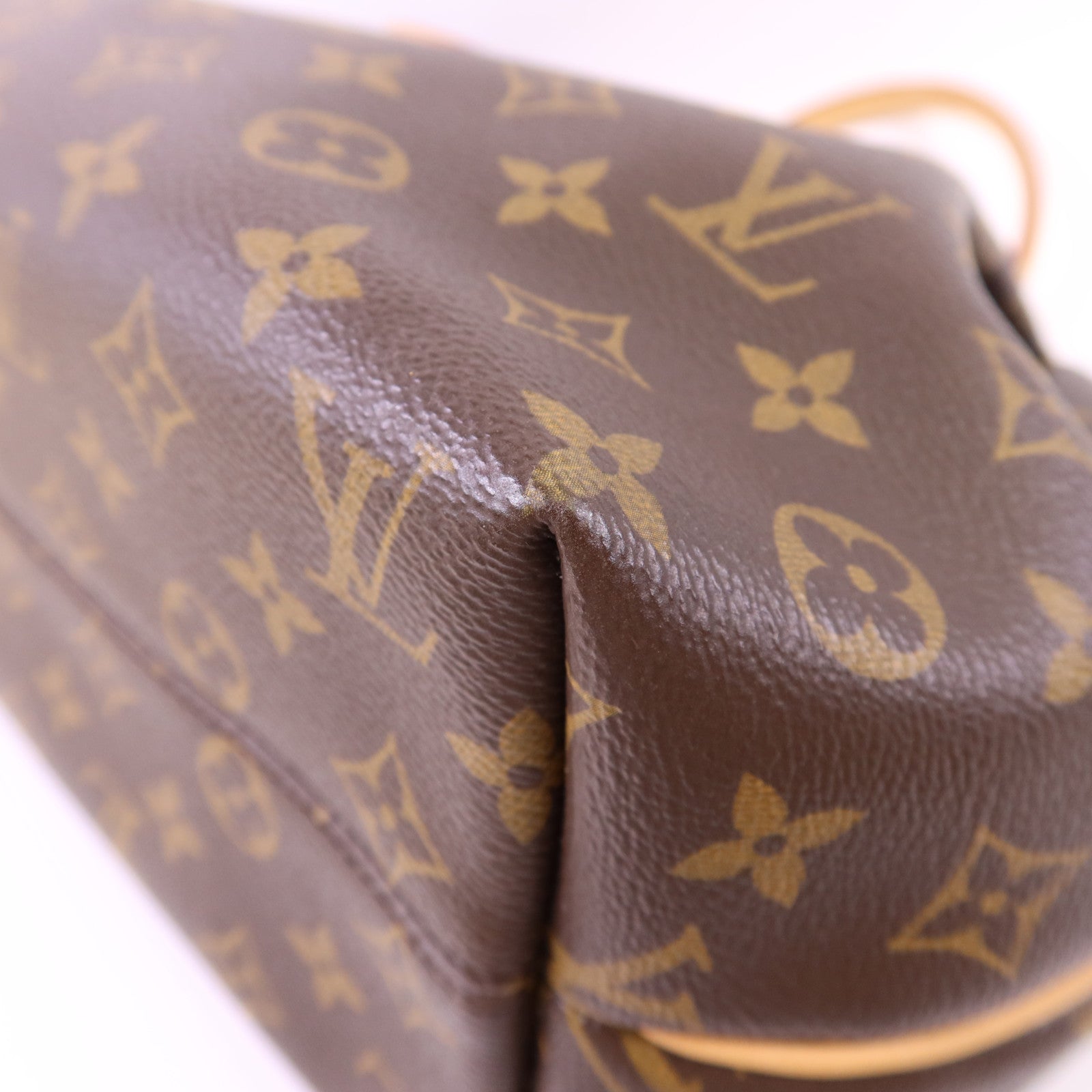 LOUIS VUITTON Monogram Turenne MM金扣手挽肩背兩用袋棕色
