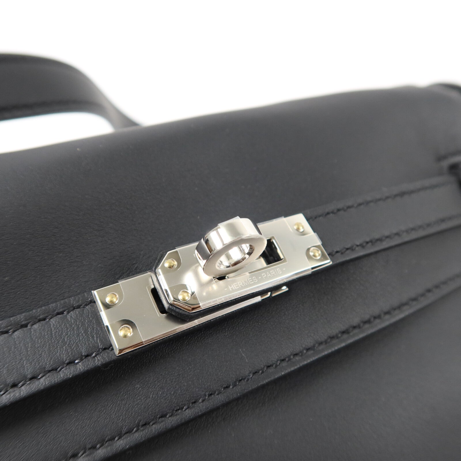 HERMES Swift皮革Kelly Moove肩背袋Noir