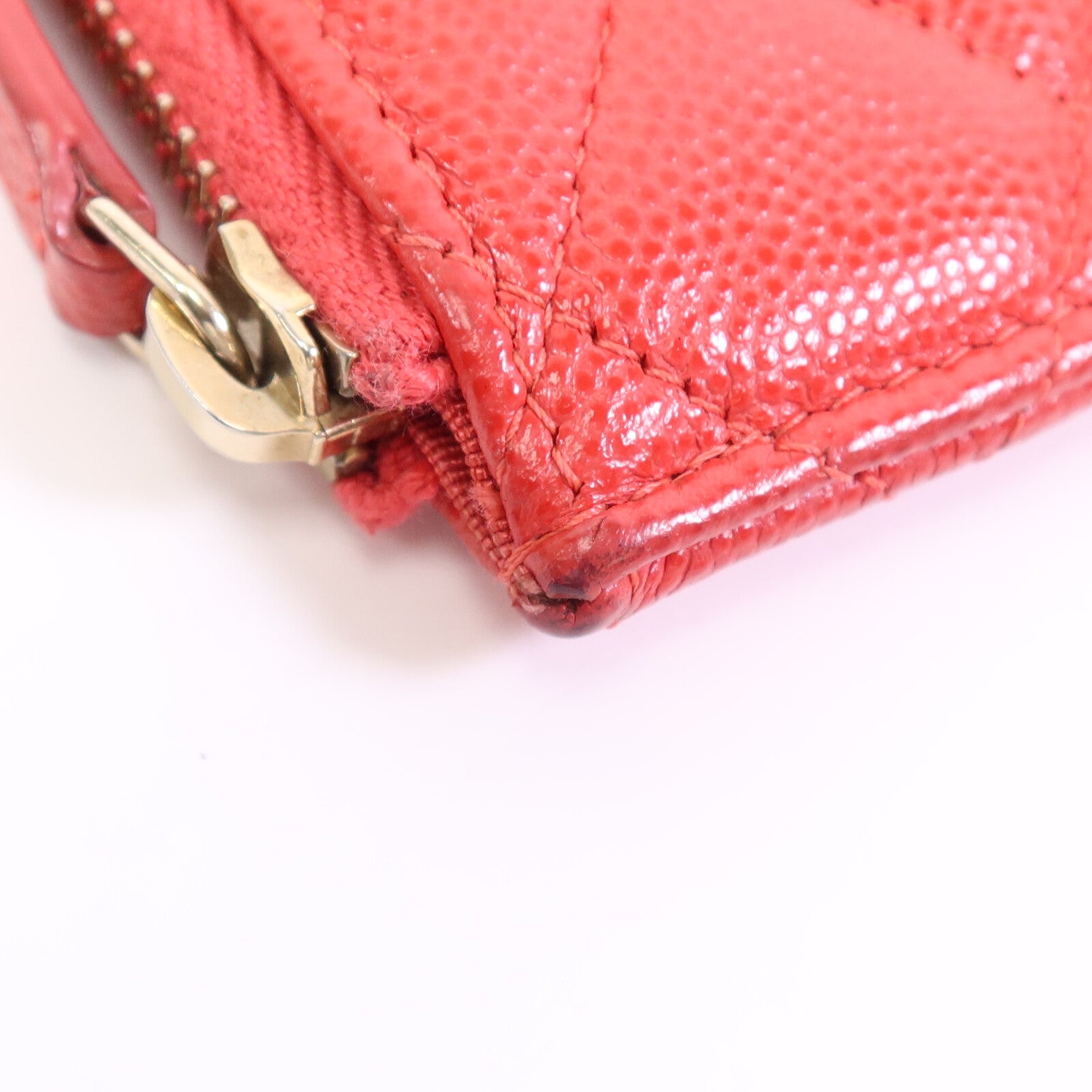 CHANEL 牛皮皮革Phone Case金扣長錢包