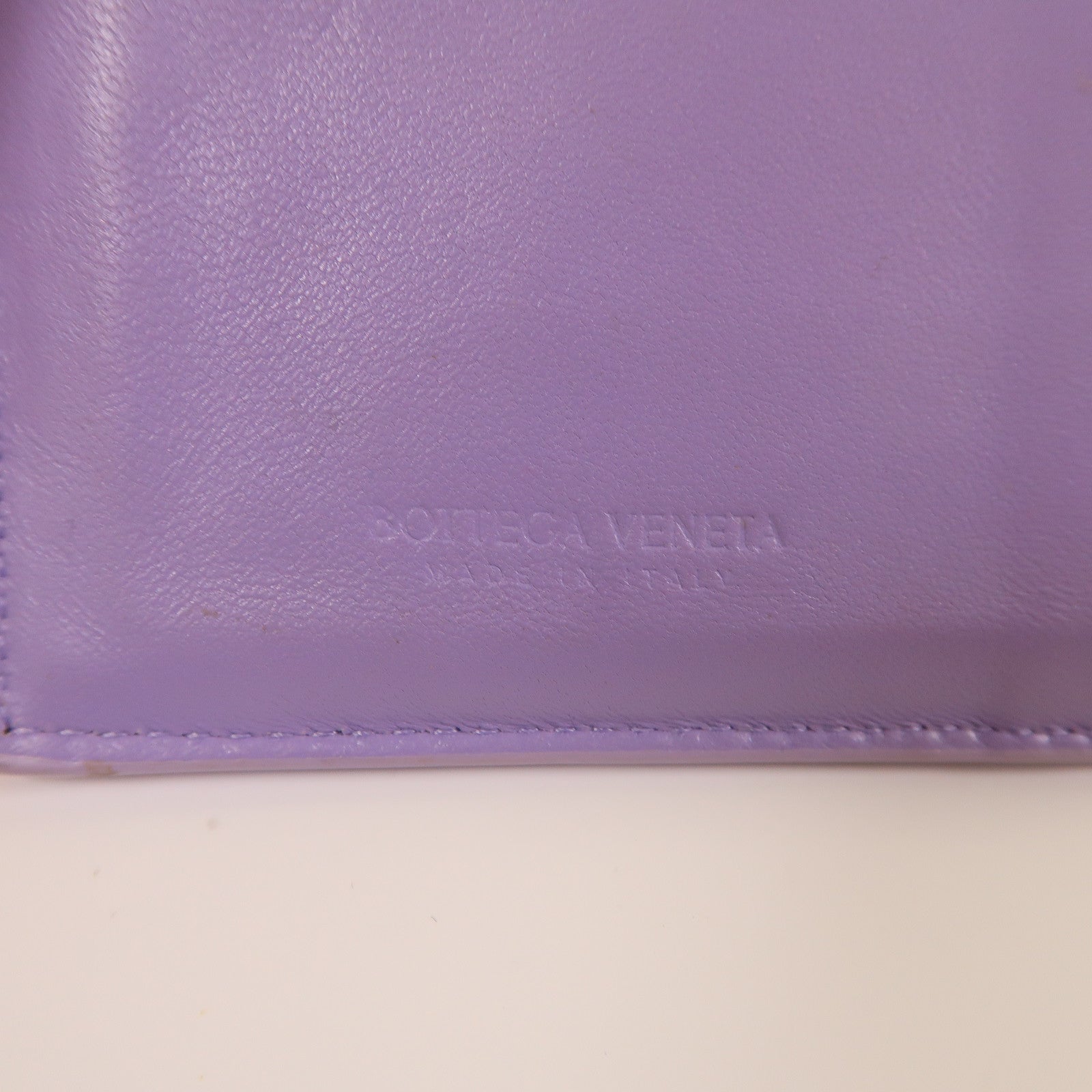 BOTTEGA VENETA 羊皮皮革Coin Purse金扣零錢包紫色