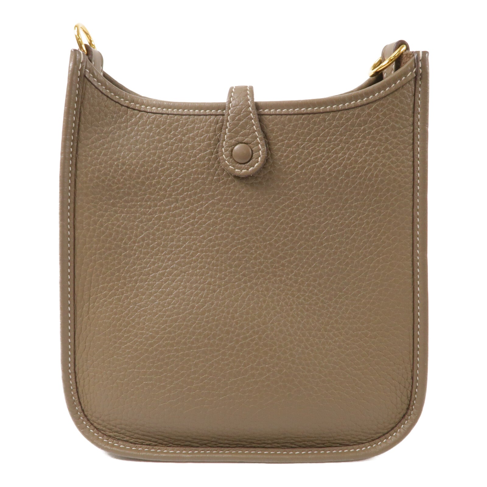 HERMES Clemence皮革Evelyne TPM肩背袋Etoupe