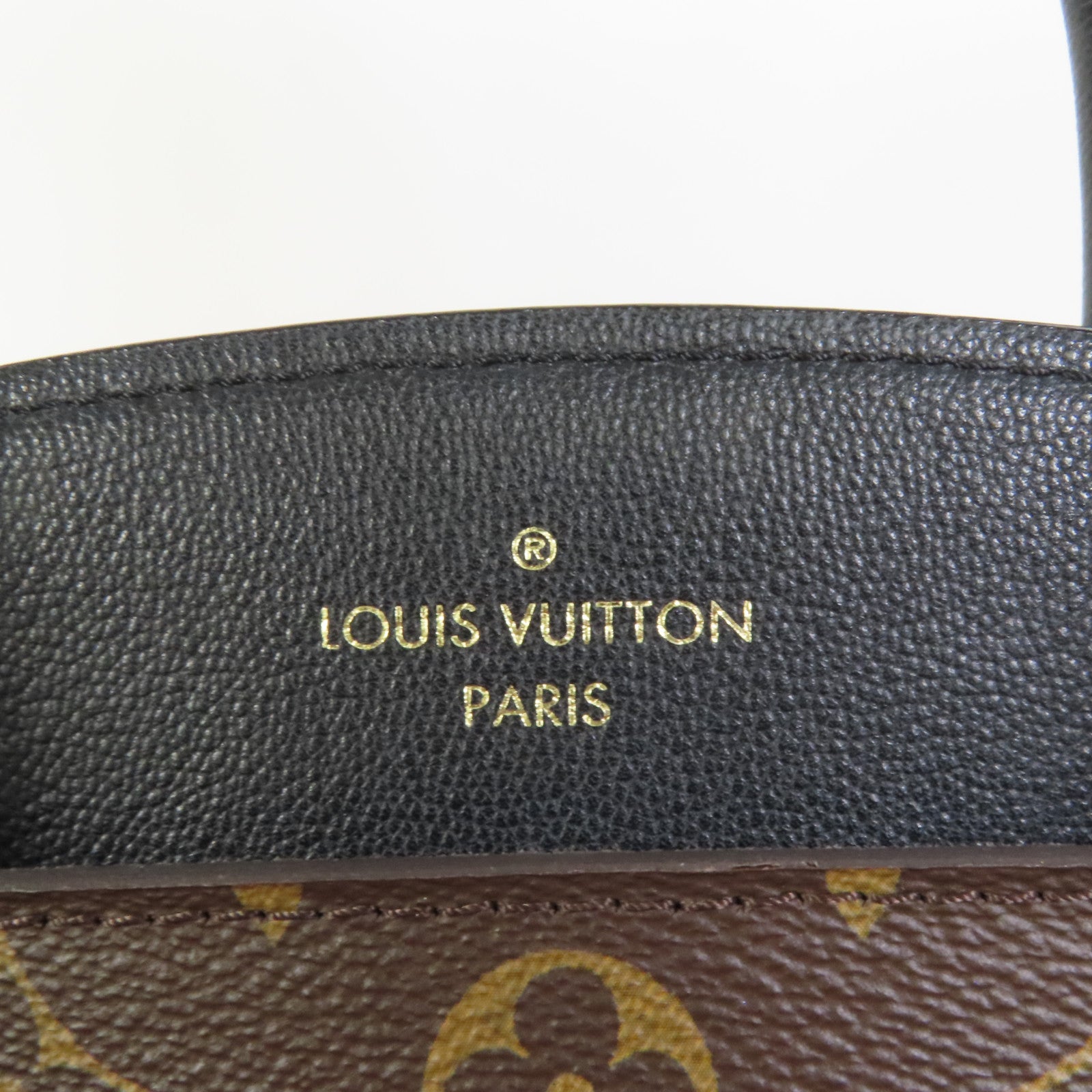 LOUIS VUITTON Monogram/牛皮皮革Florine金扣手挽肩背兩用袋